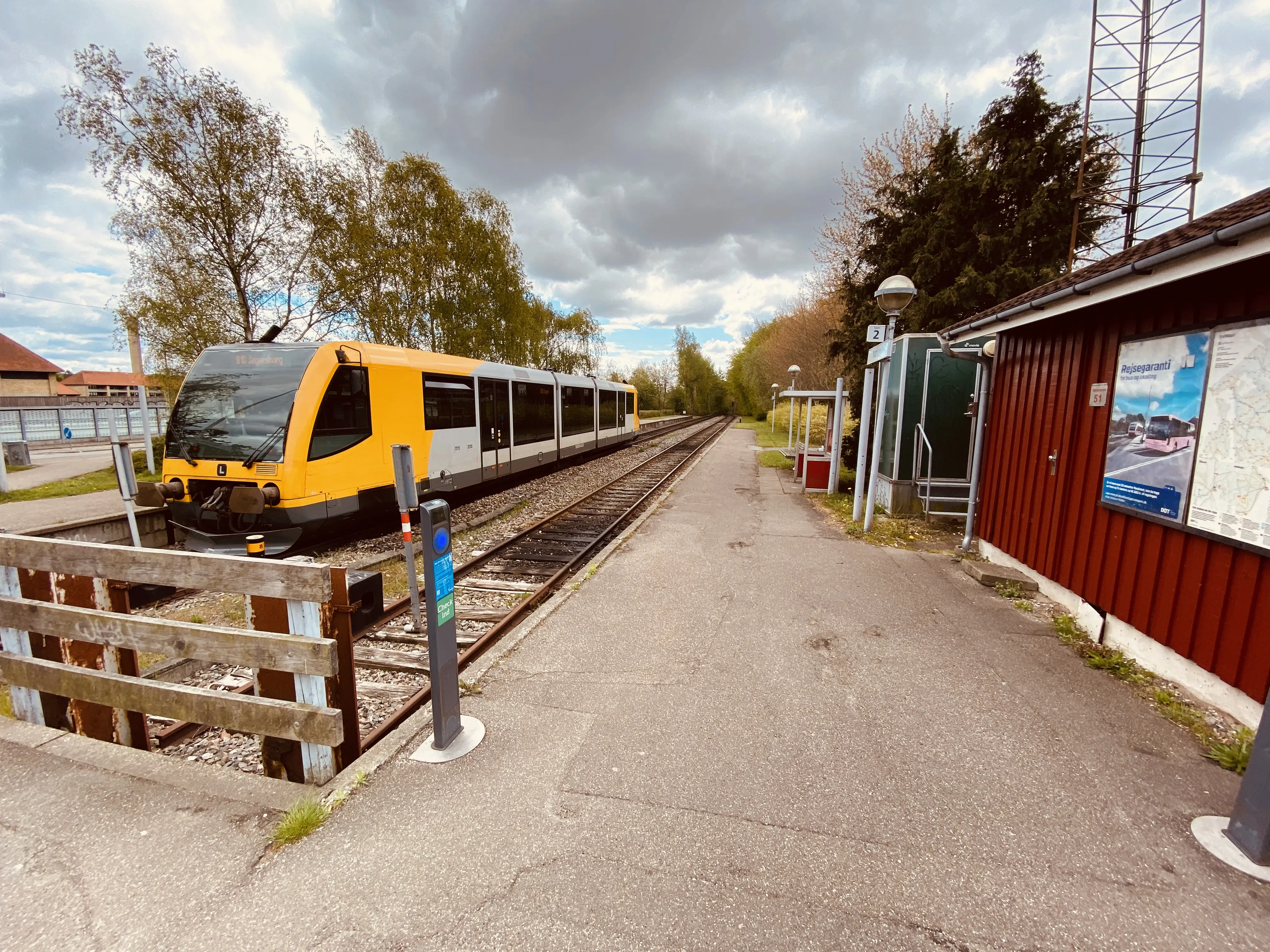 Billede af Nærum Station.