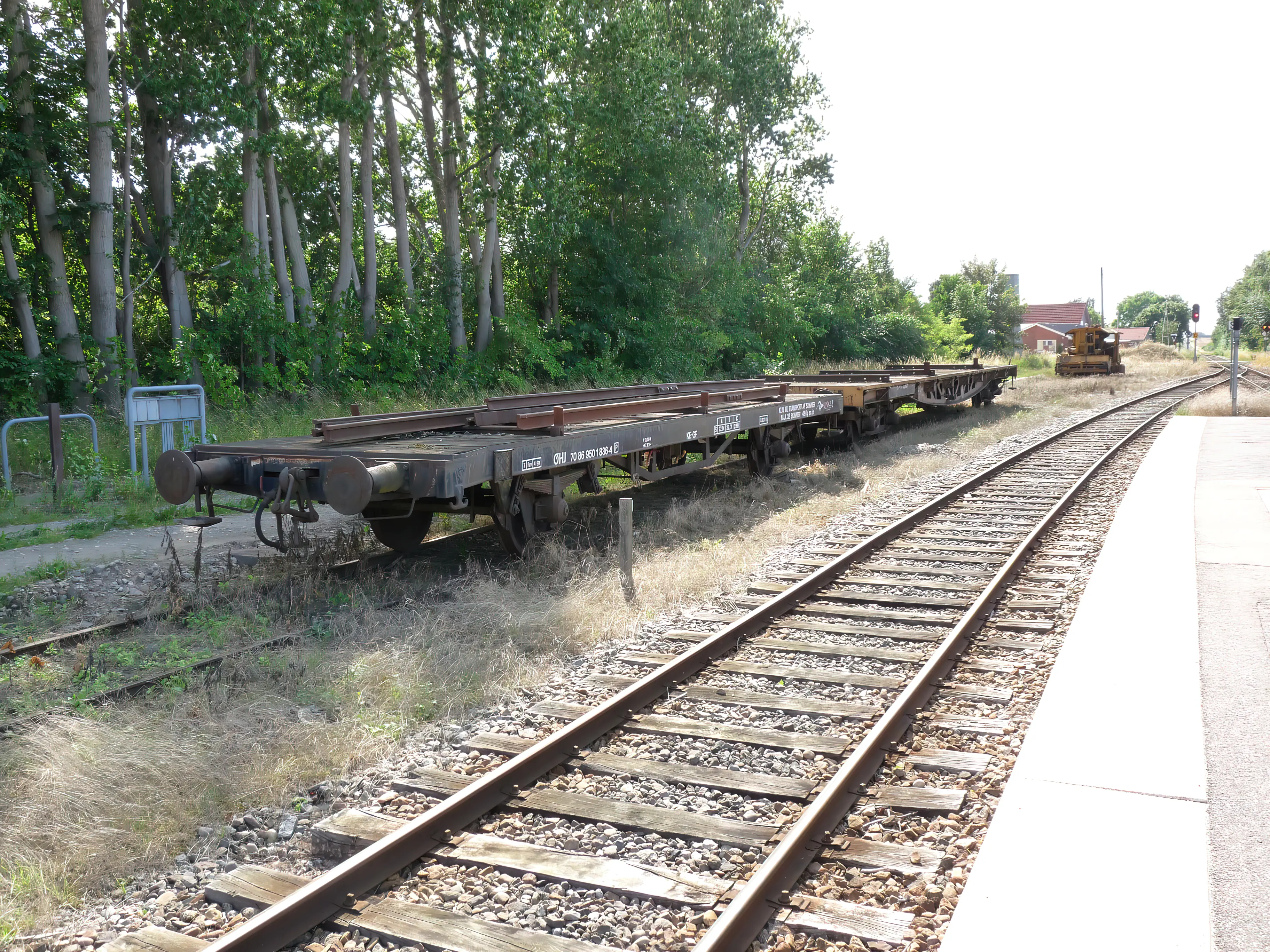 Billede af Gislinge Stations sporareal.