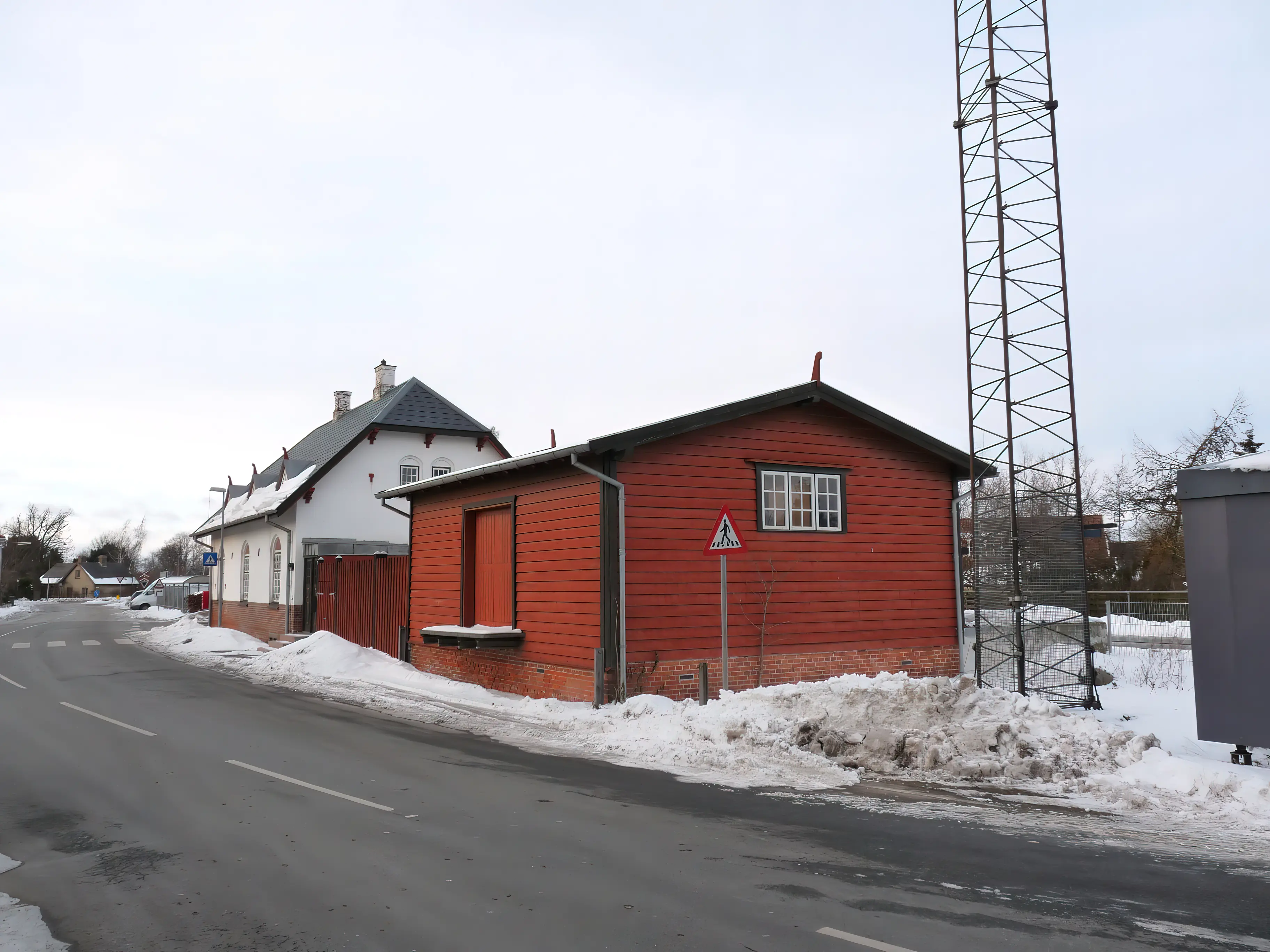 Billede af Lille Skensved Stations pakhus.
