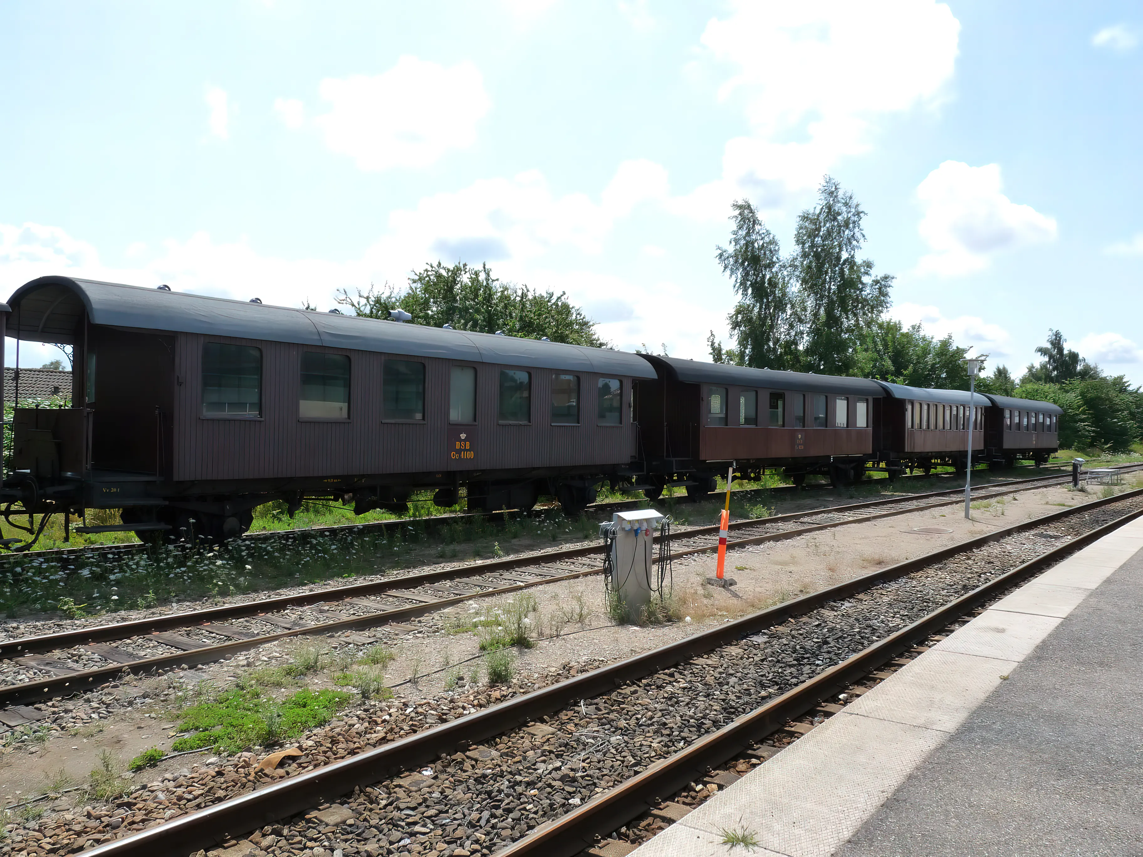 Billede af Nykøbing Sjælland Stations sporareal.