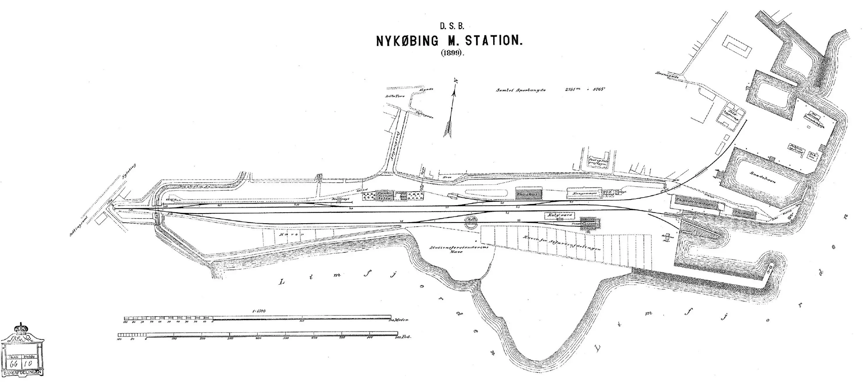 Sporplan af Nykøbing Mors Station.