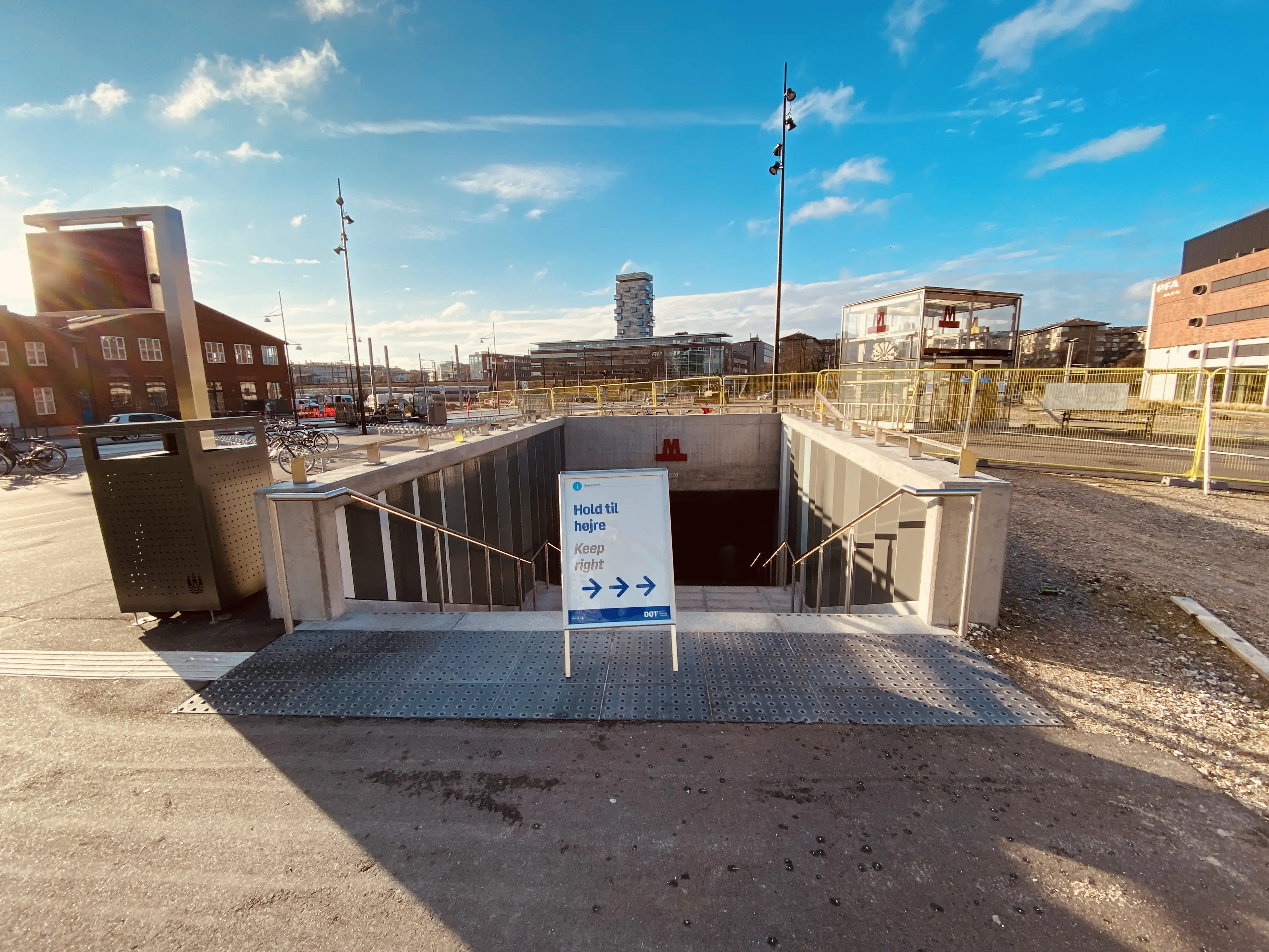 Billede af Nordhavn Metrostation.