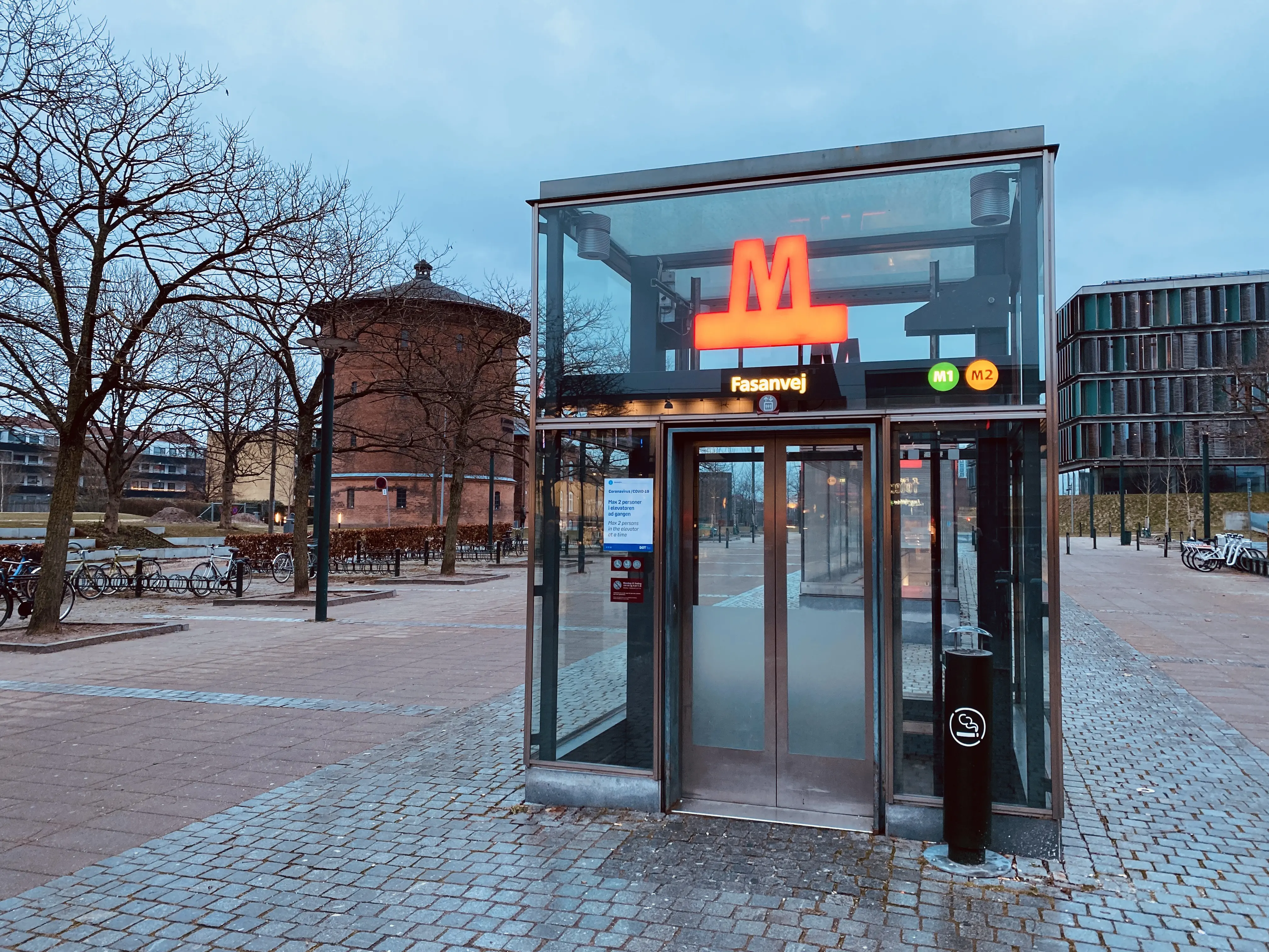 Billede af Fasanvej Metrostation.