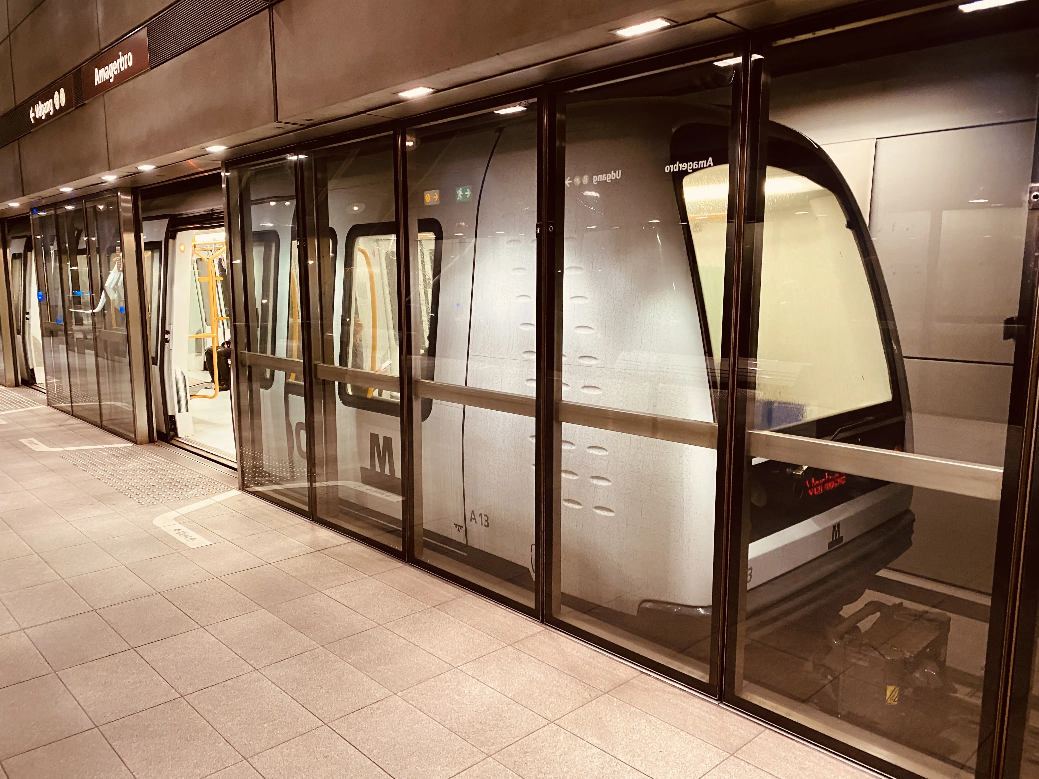 Billede af Amagerbro Metrostation.