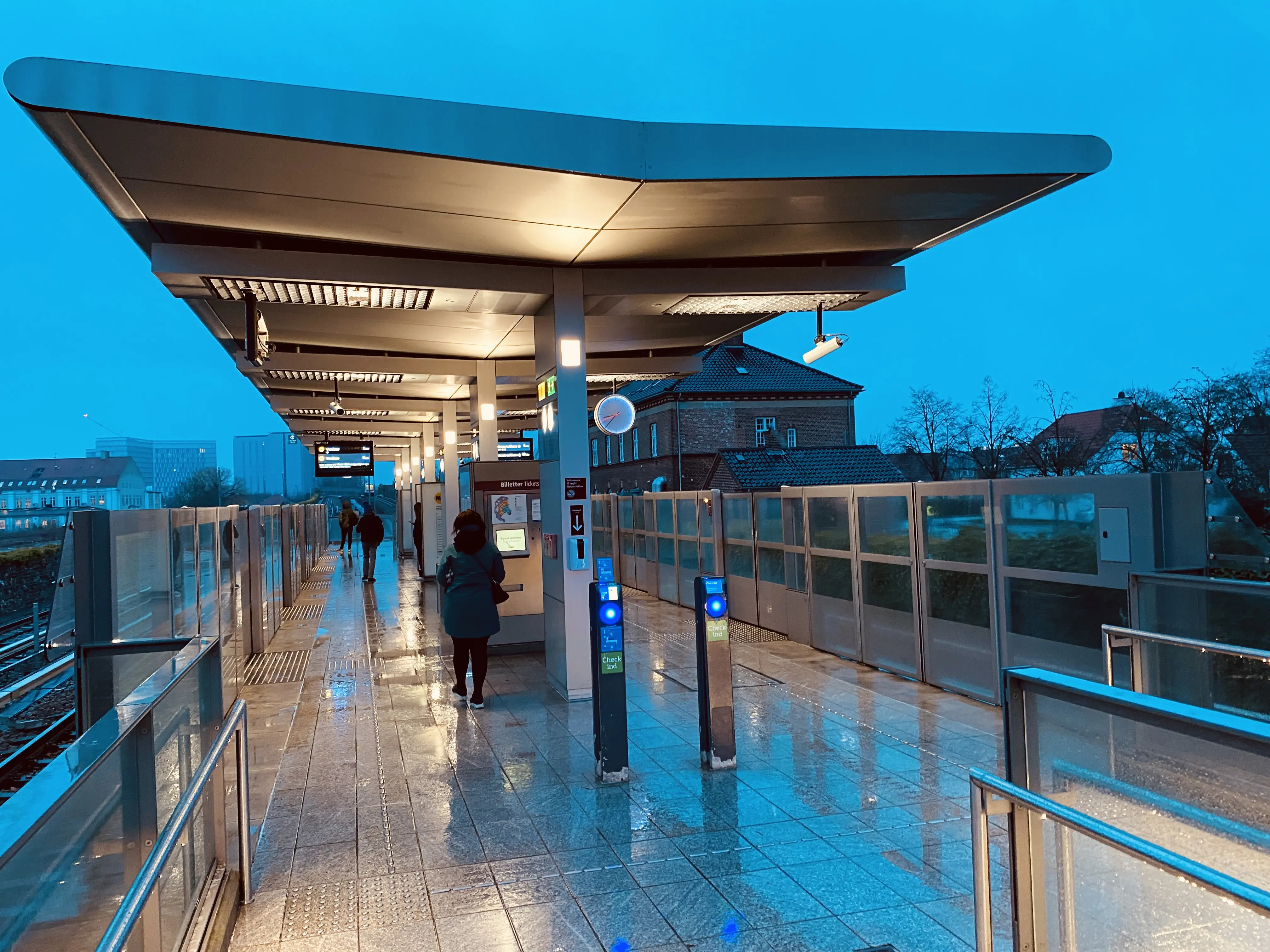 Billede af Kastrup Metrostation.