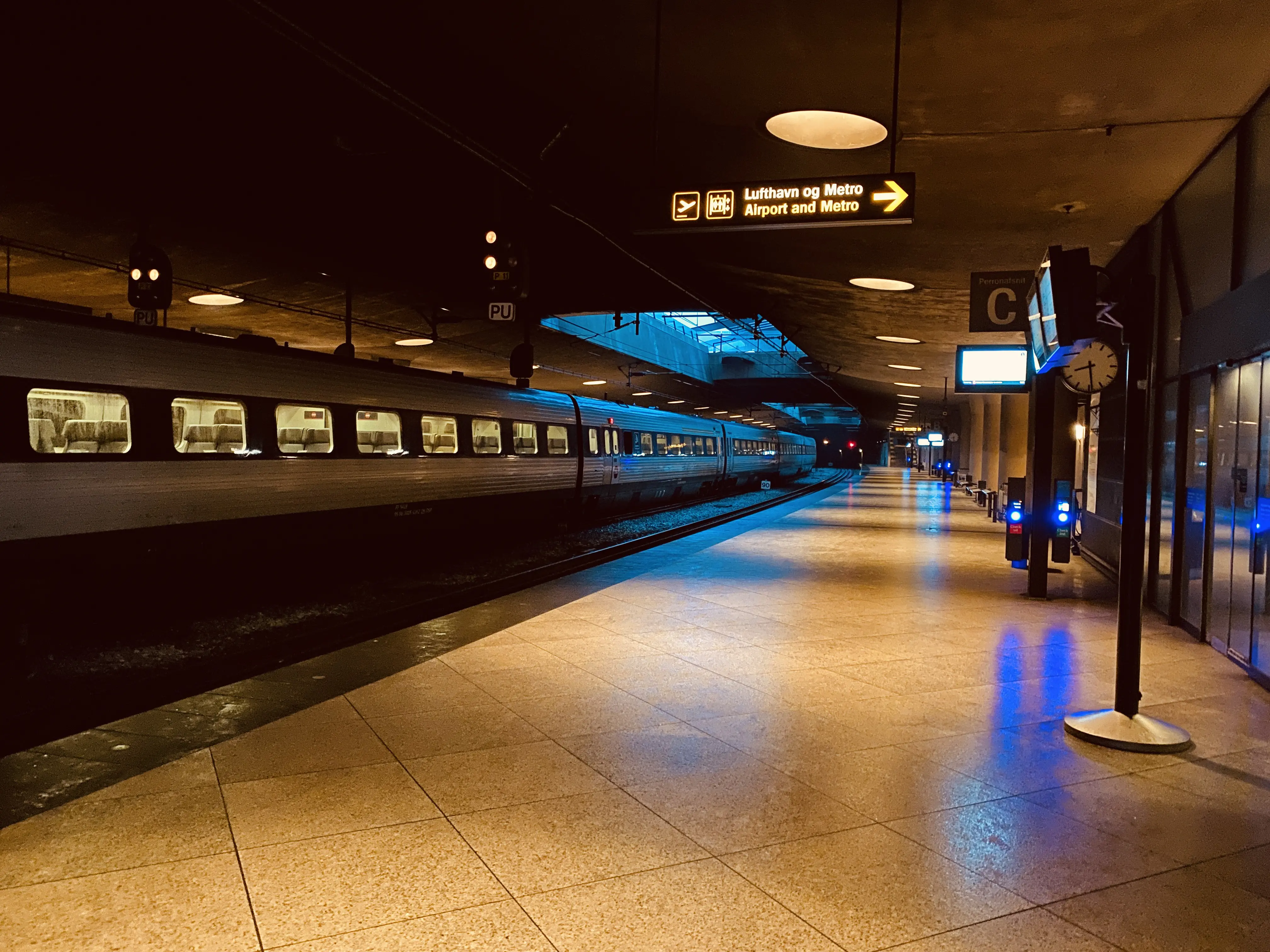 Billede af Københavns Lufthavn Kastrup Station.