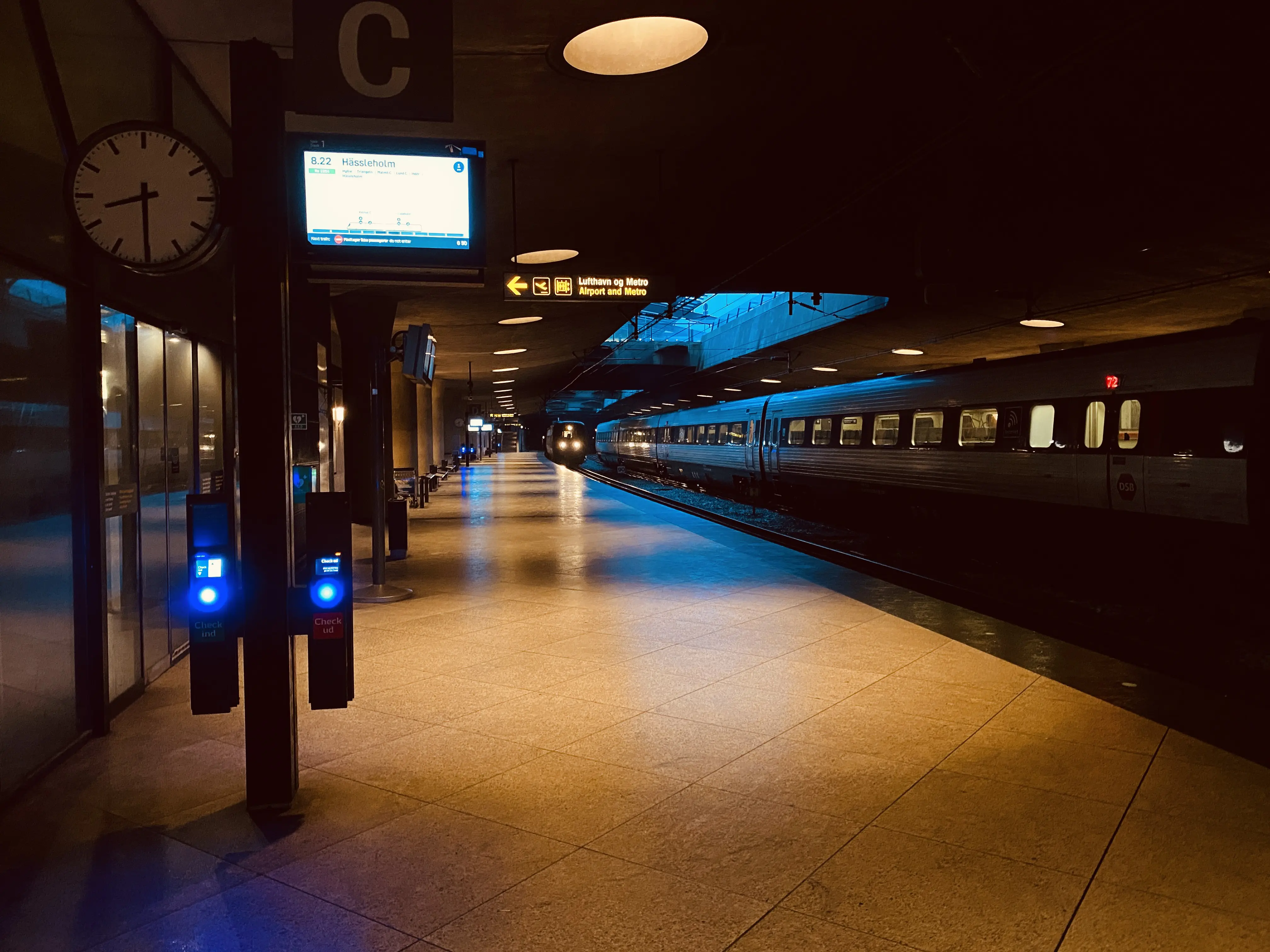 Billede af Københavns Lufthavn Kastrup Station.
