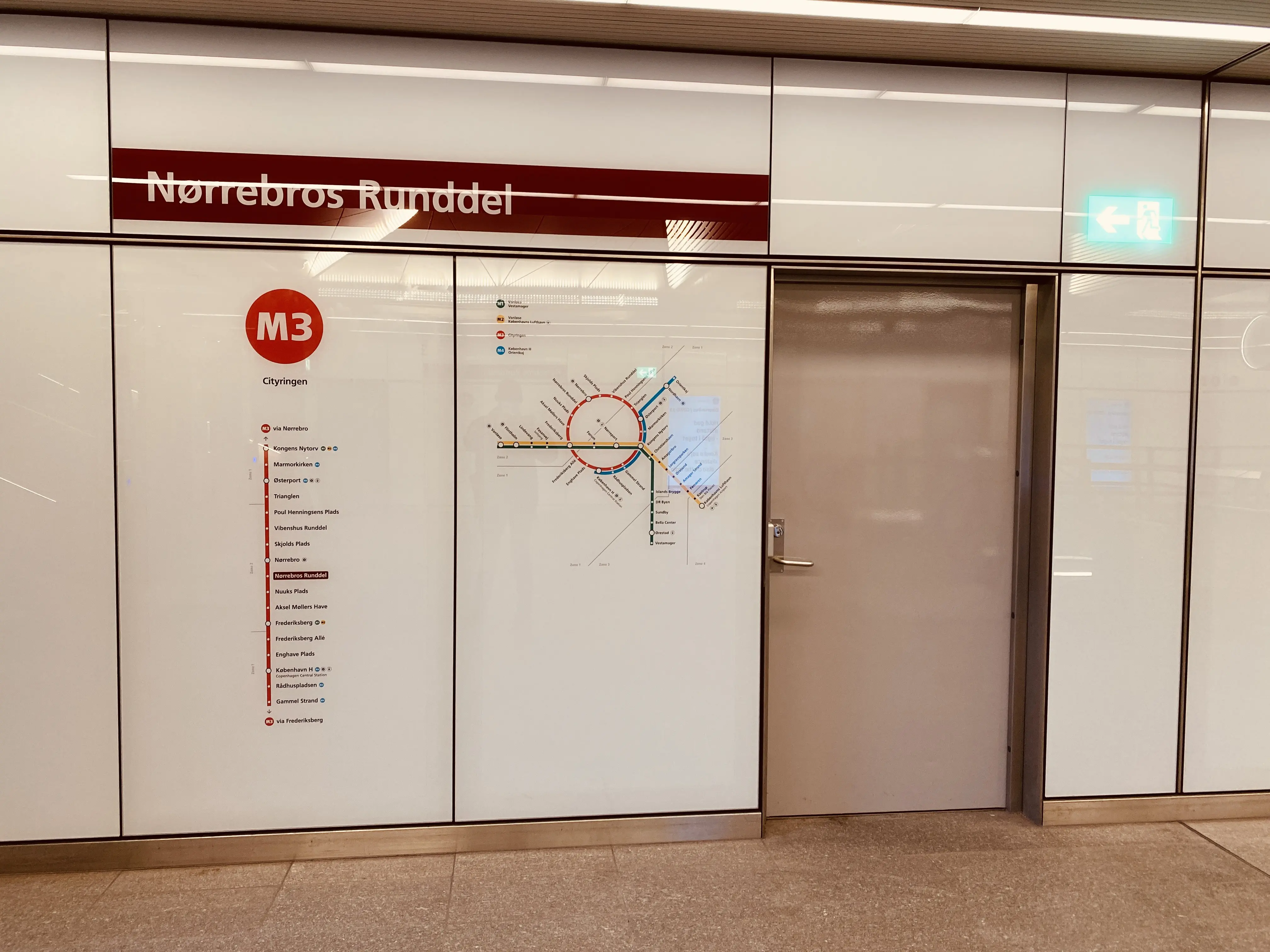 Billede af Nørrebros Runddel Metrostation.