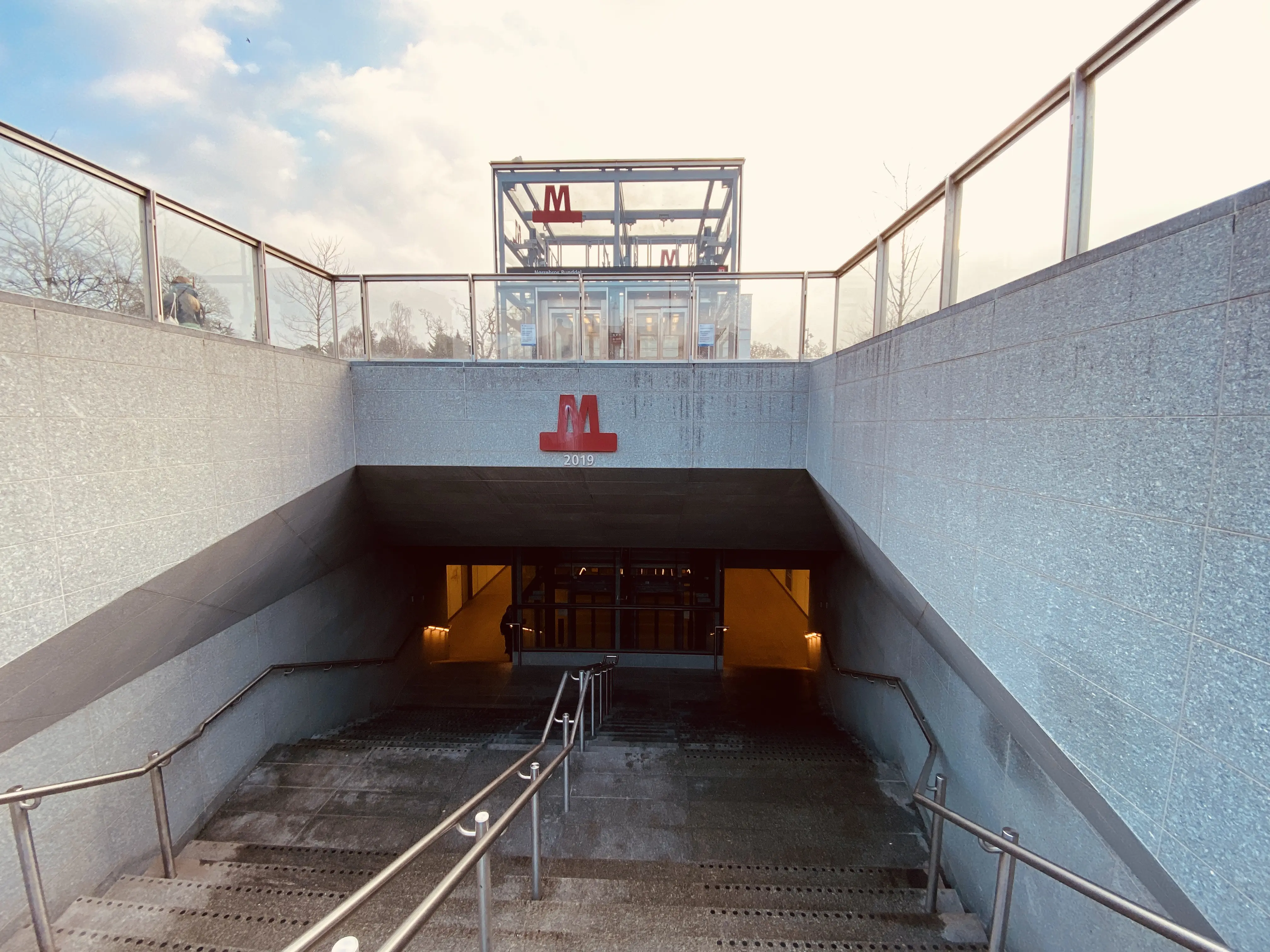 Billede af Nørrebros Runddel Metrostation.