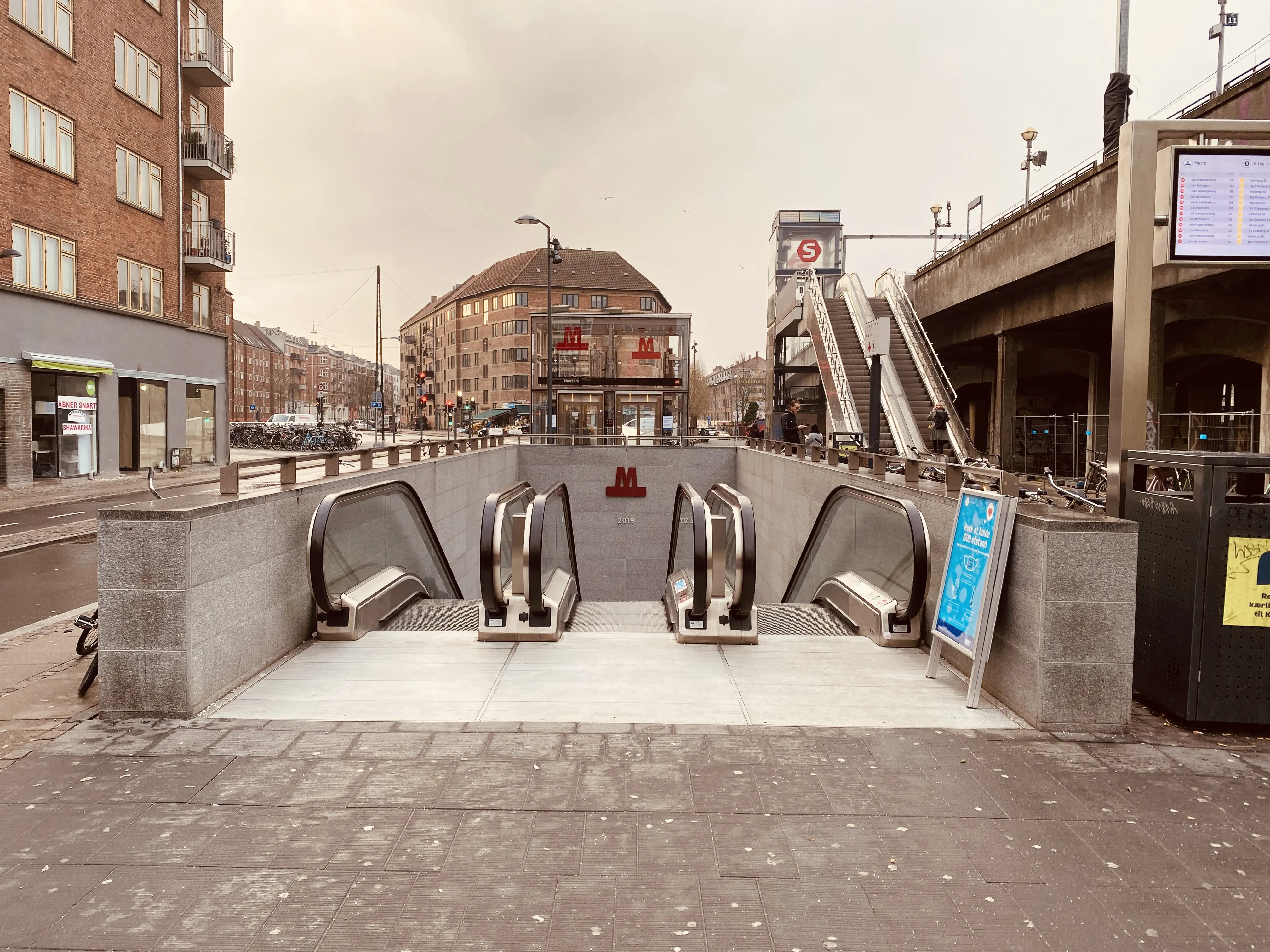 Billede af Nørrebro Metrostation.