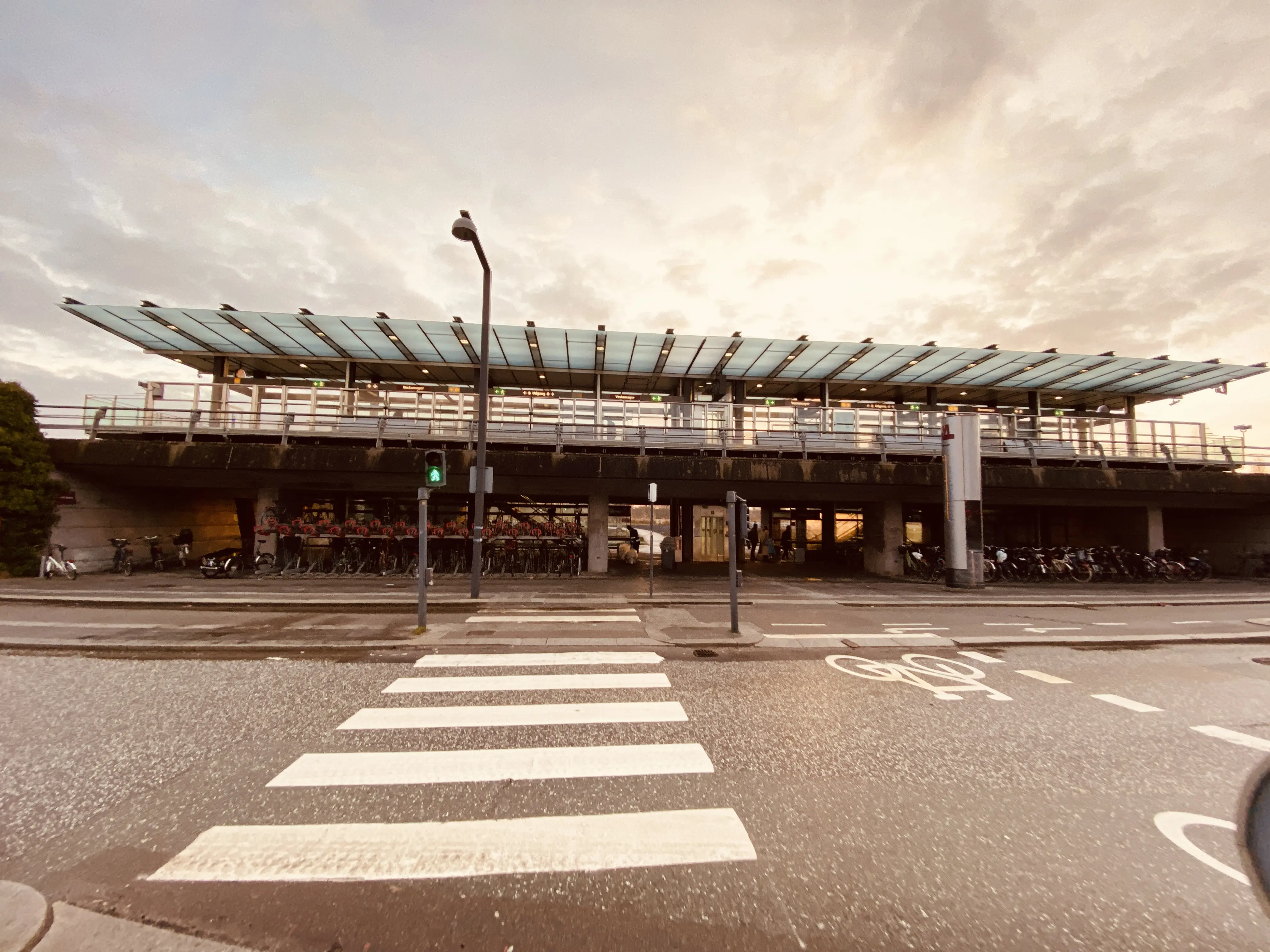 Billede af Vestamager Metrostation.