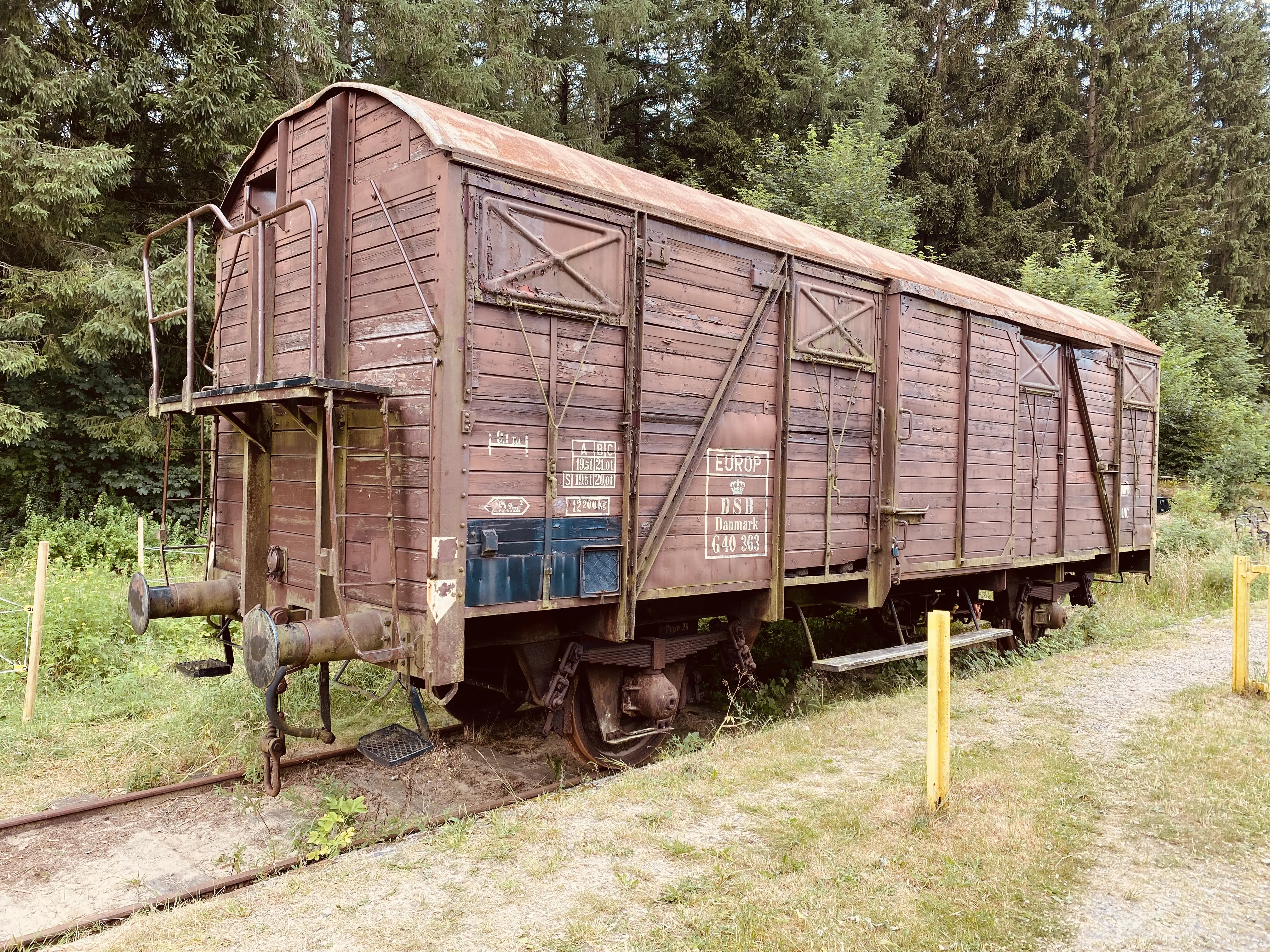 Billede af tog ud for Vrads Station.