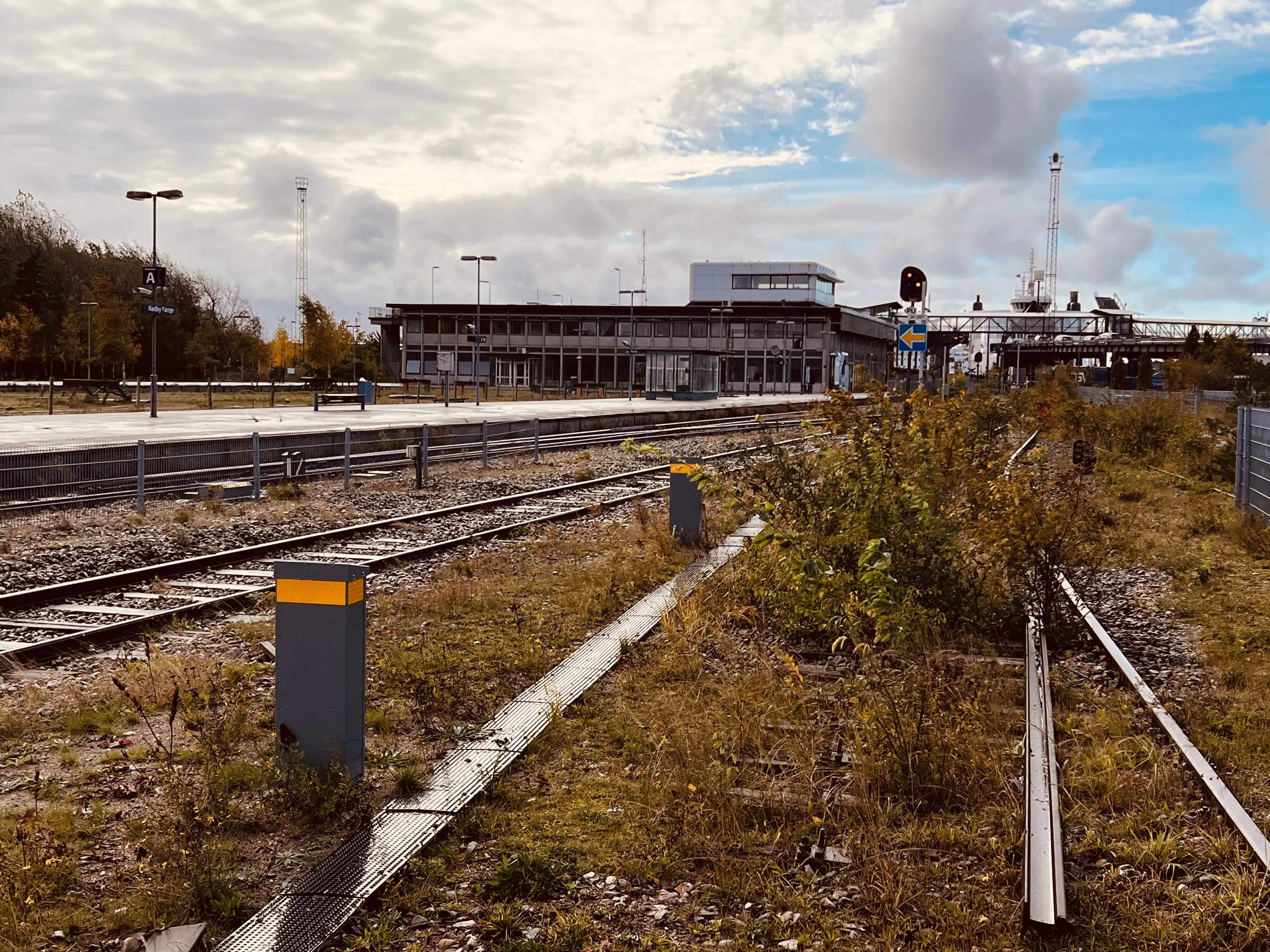 Billede af Rødby Færge Station.