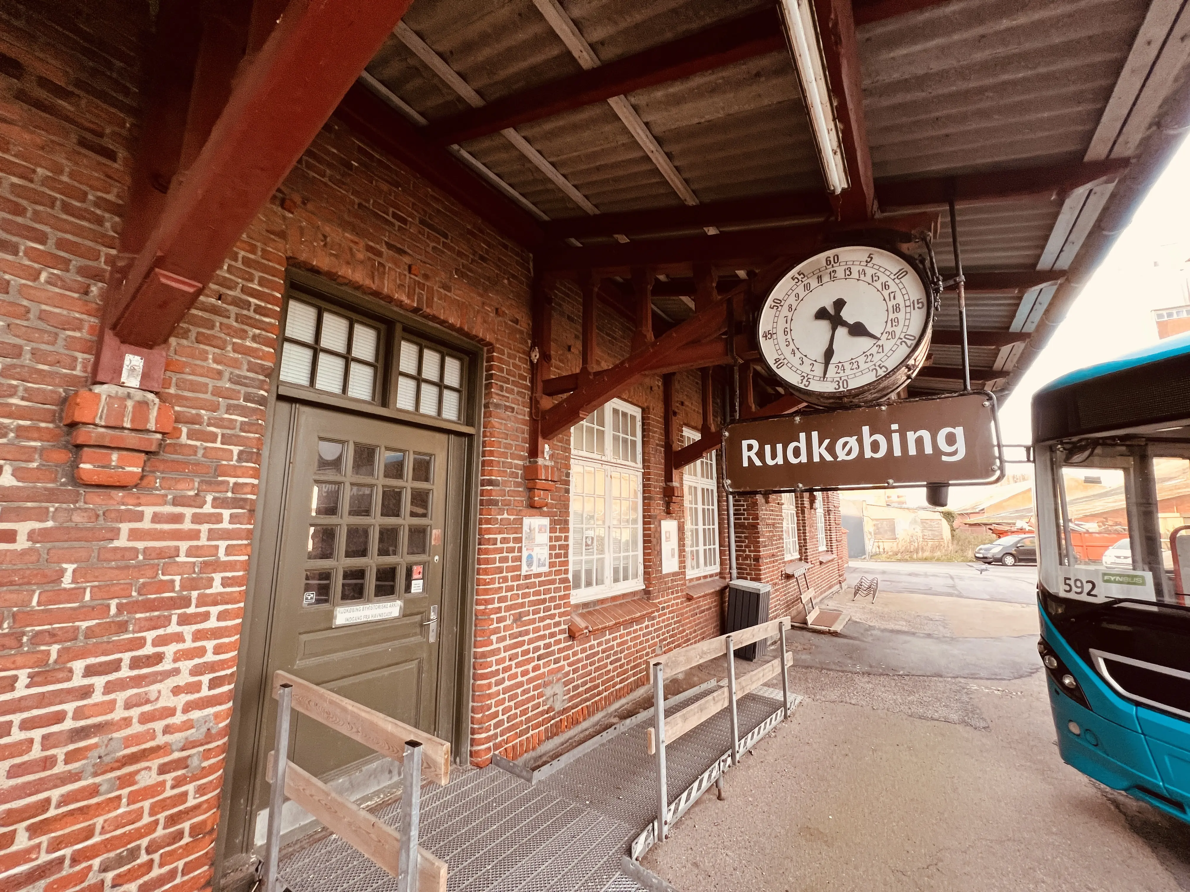 Billede af 24 timers uret på Rudkøbing Station.