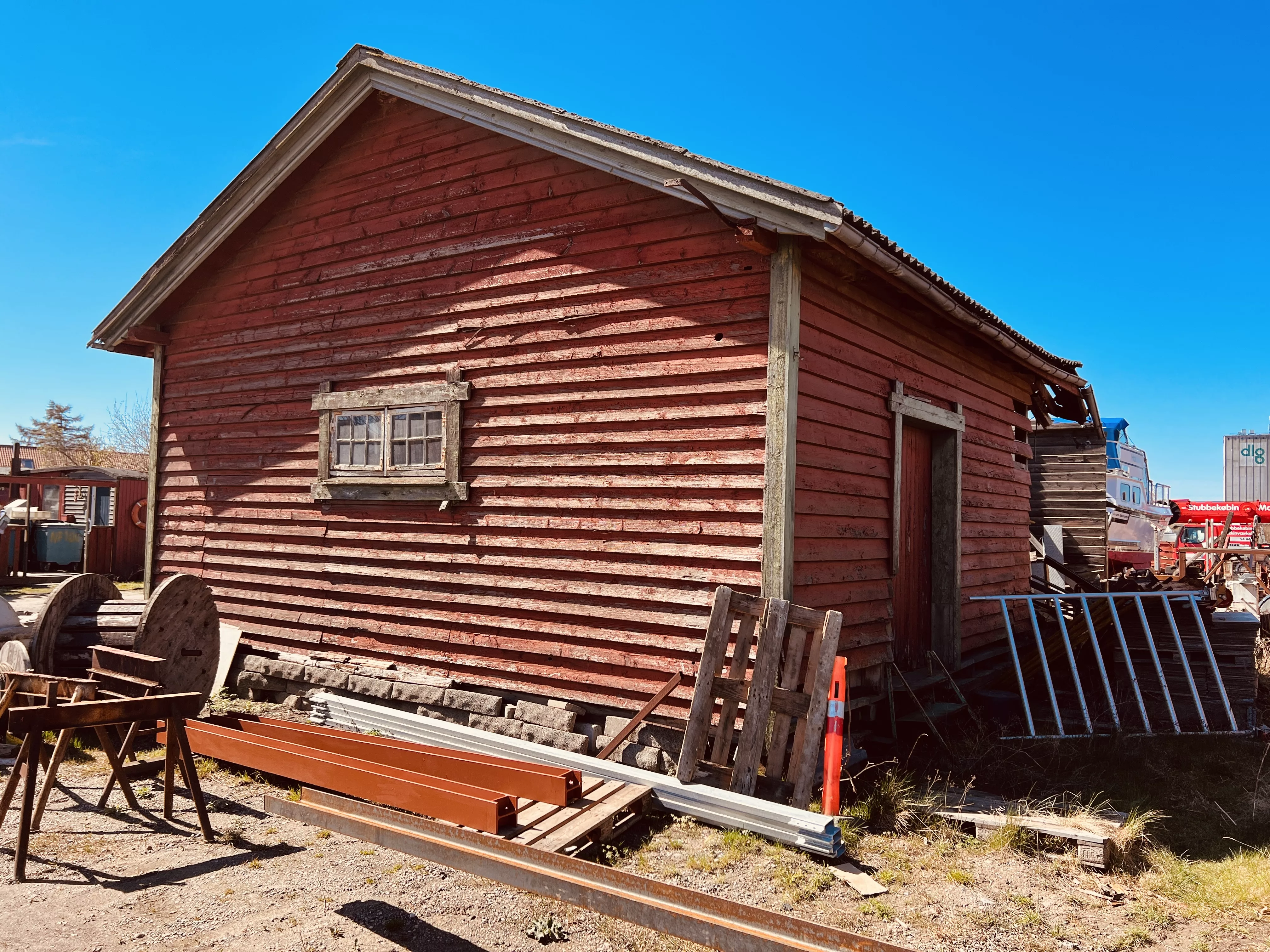 Billede af Stubbekøbing Stations varehus.