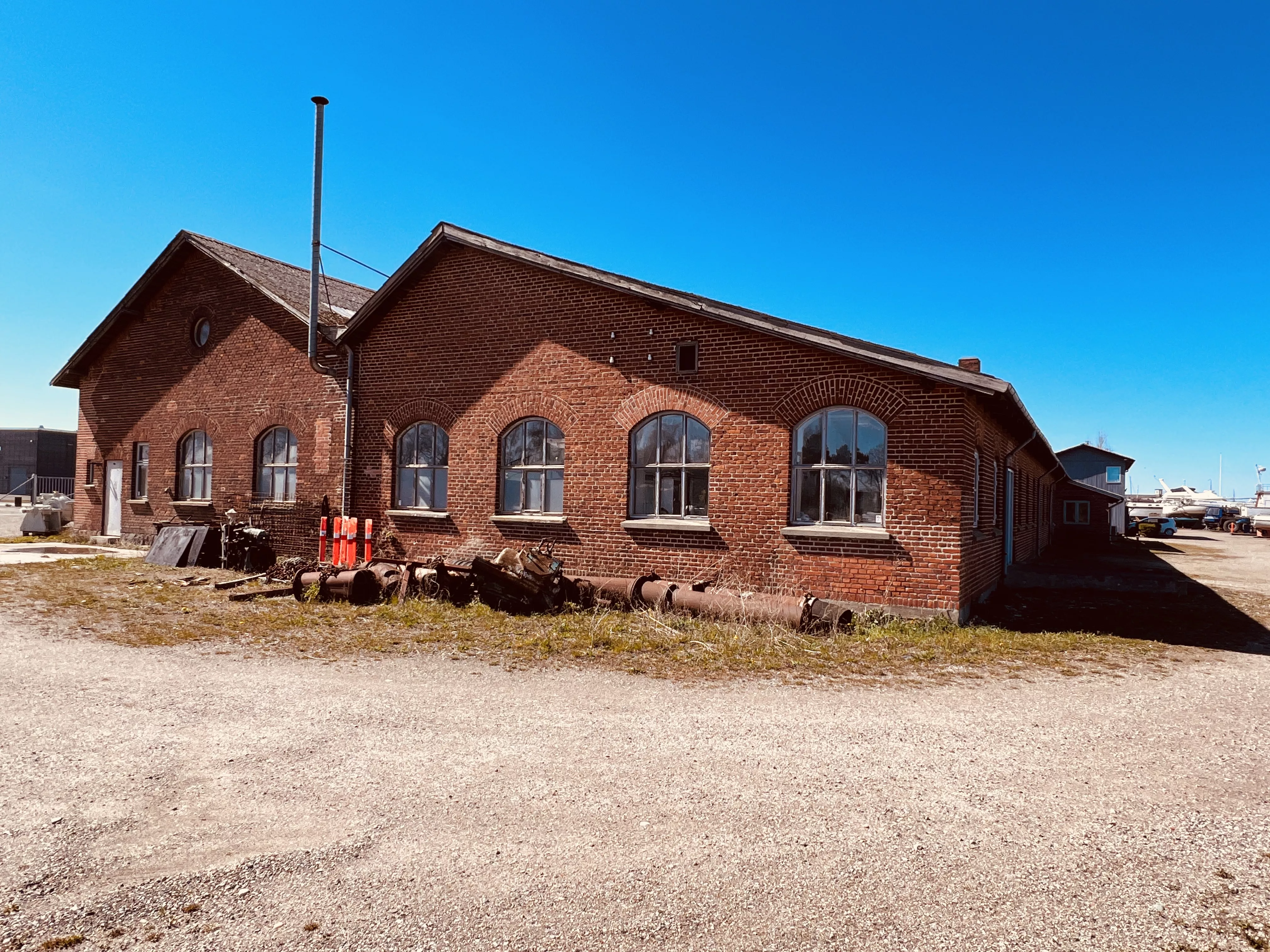 Billede af Stubbekøbing Stations remise.