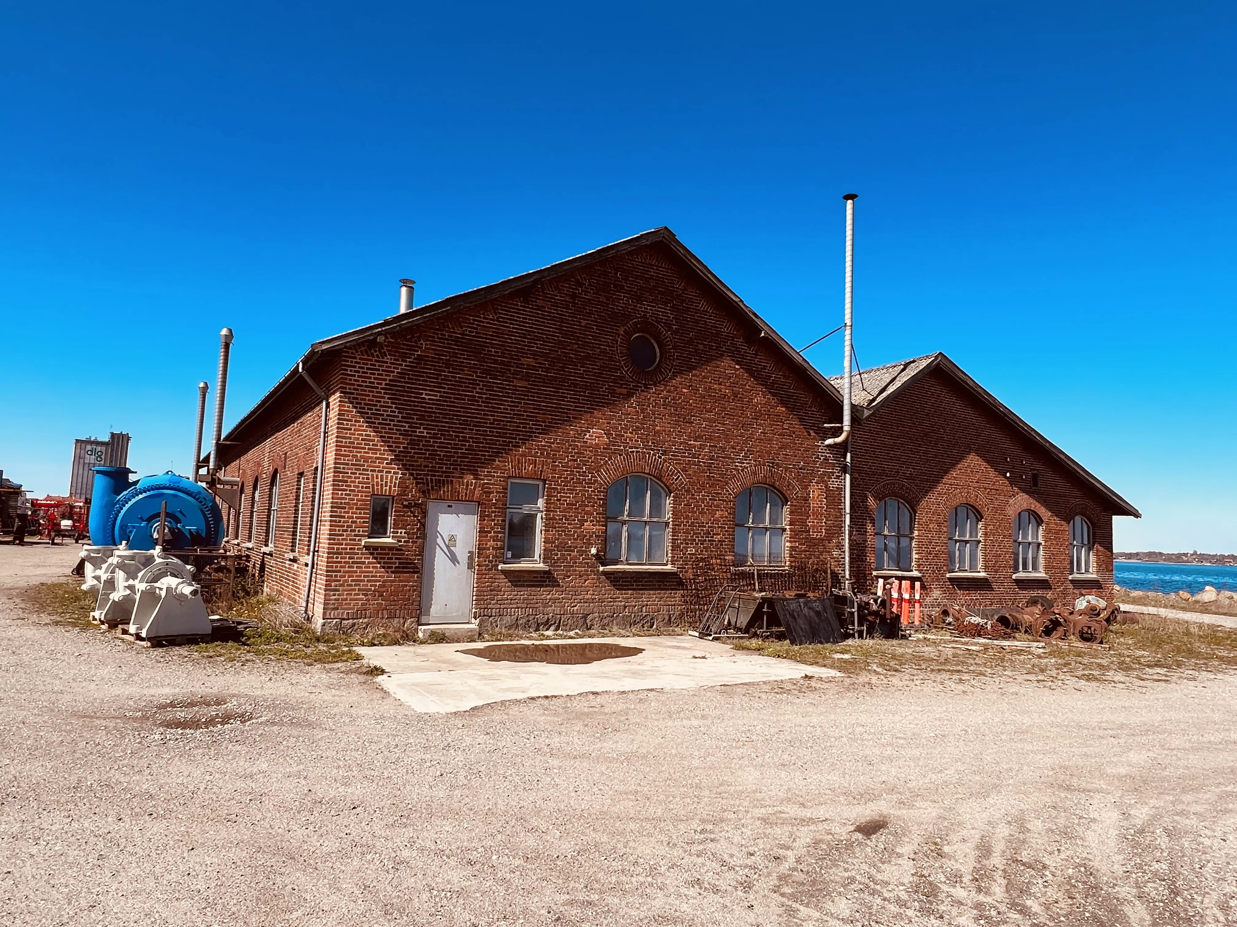 Billede af Stubbekøbing Stations remise.