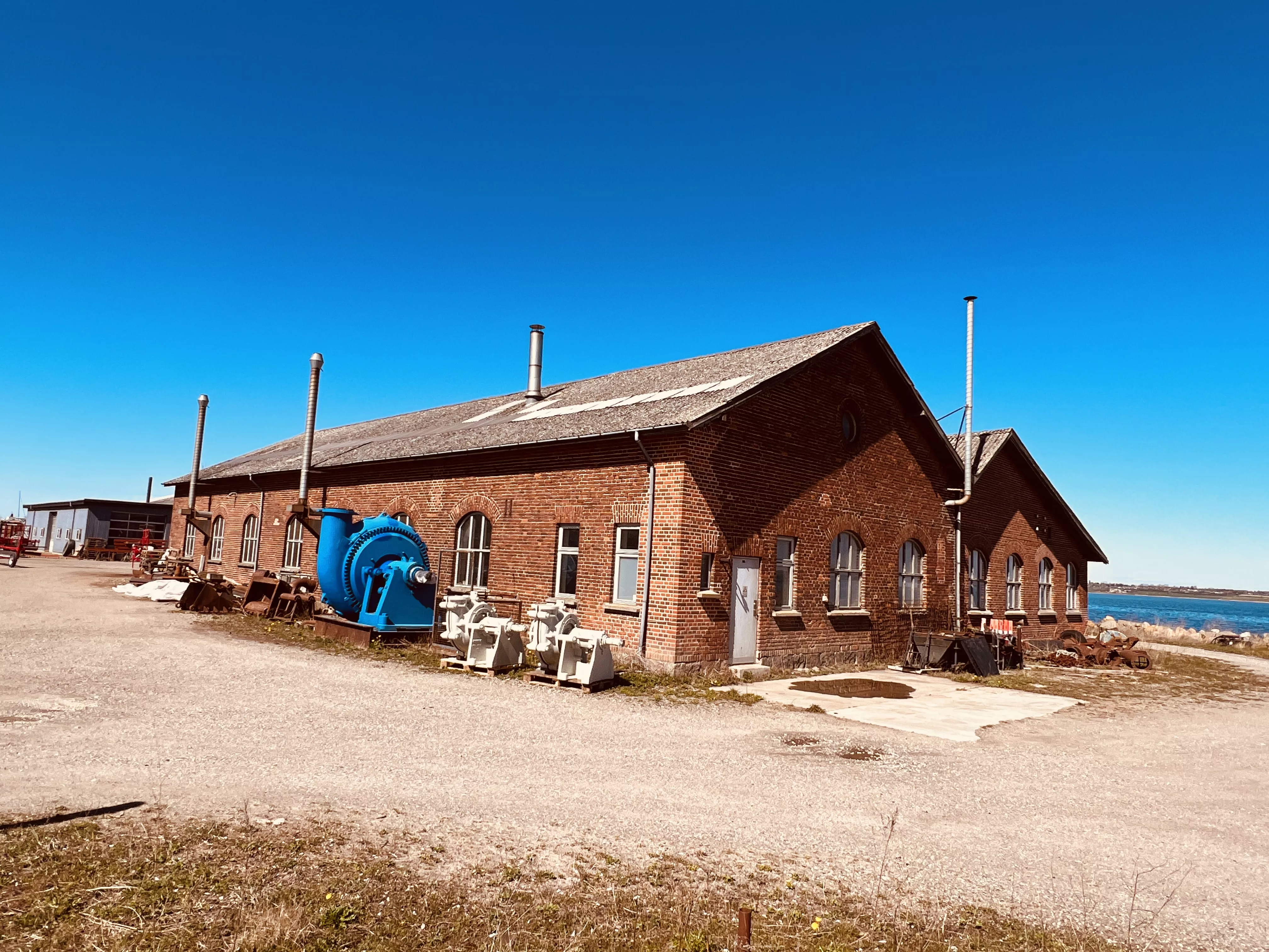 Billede af Stubbekøbing Stations remise.