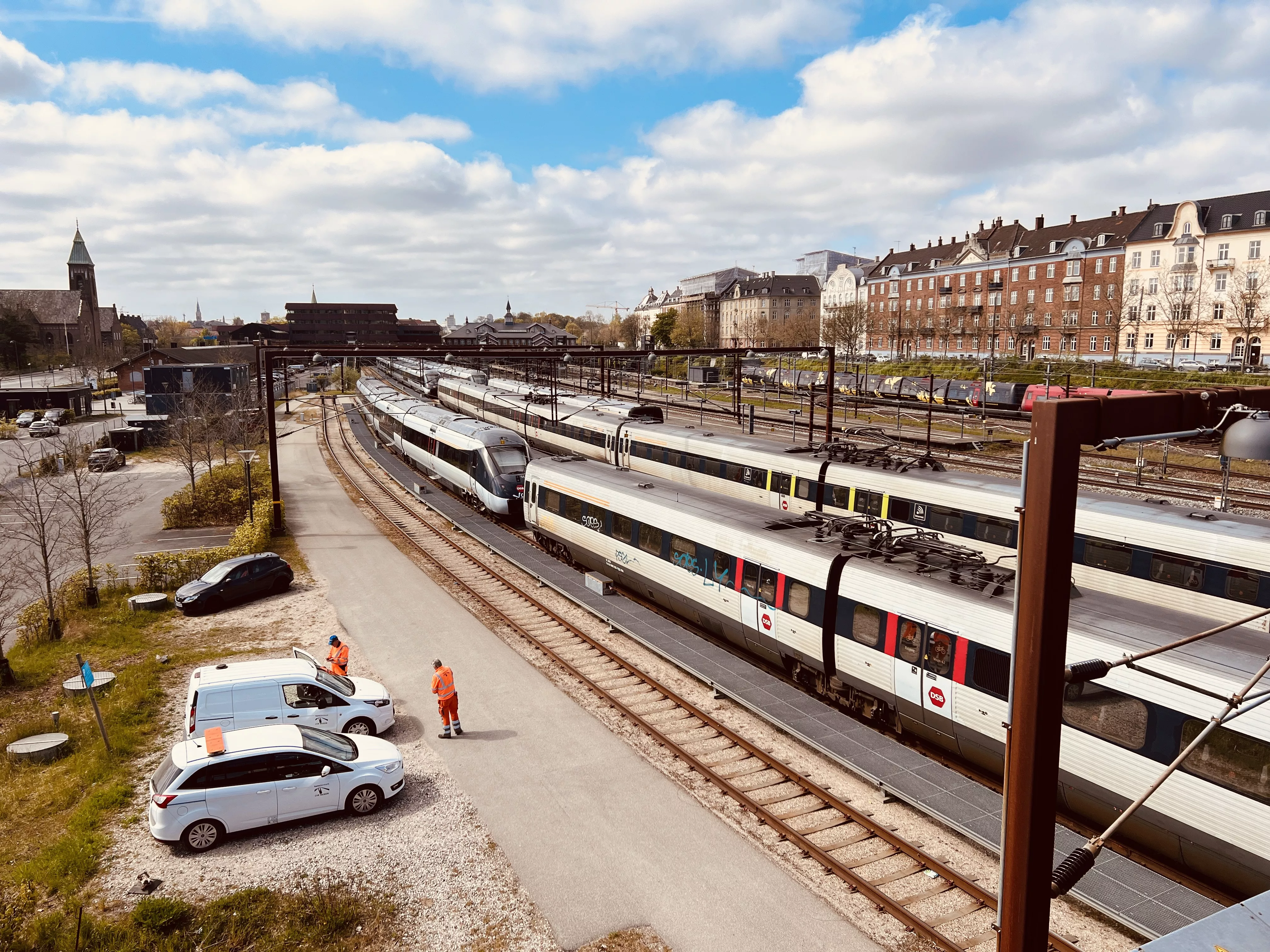 Billede af Østerport Stations sporareal.