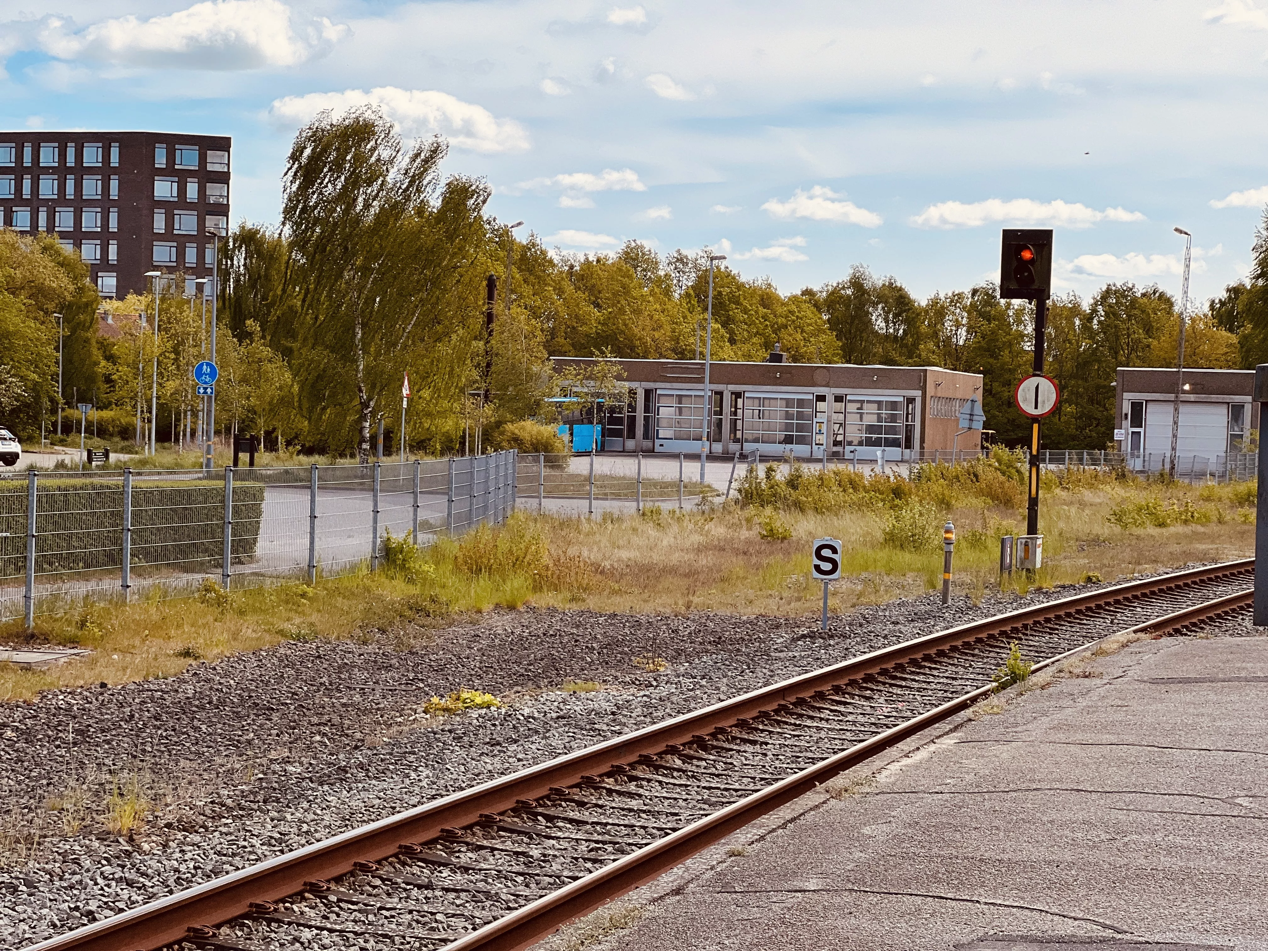 Billede af Horsens Stations ind og udkørsel.