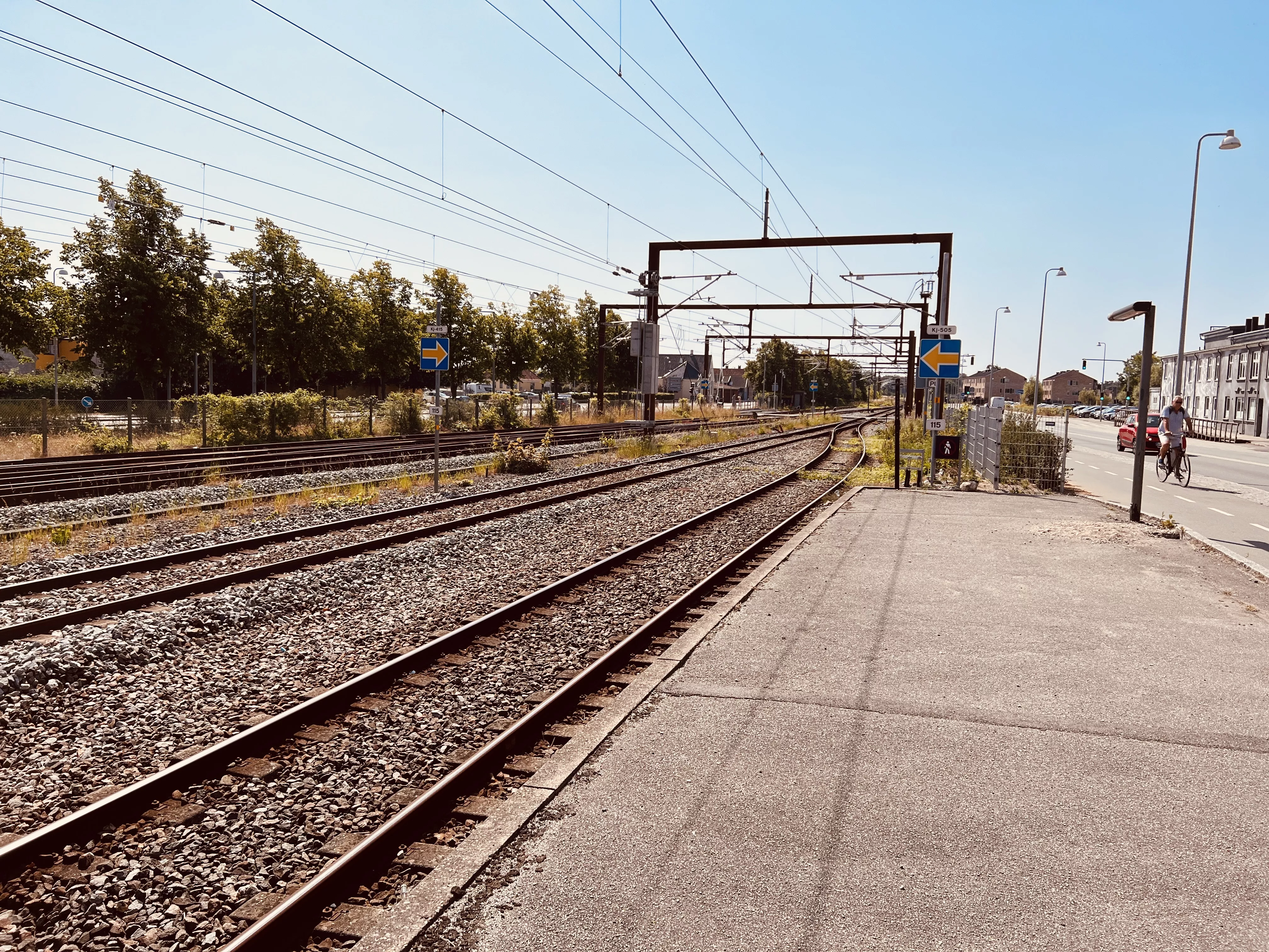 Billede af Køge Stations ind og udkørsel.