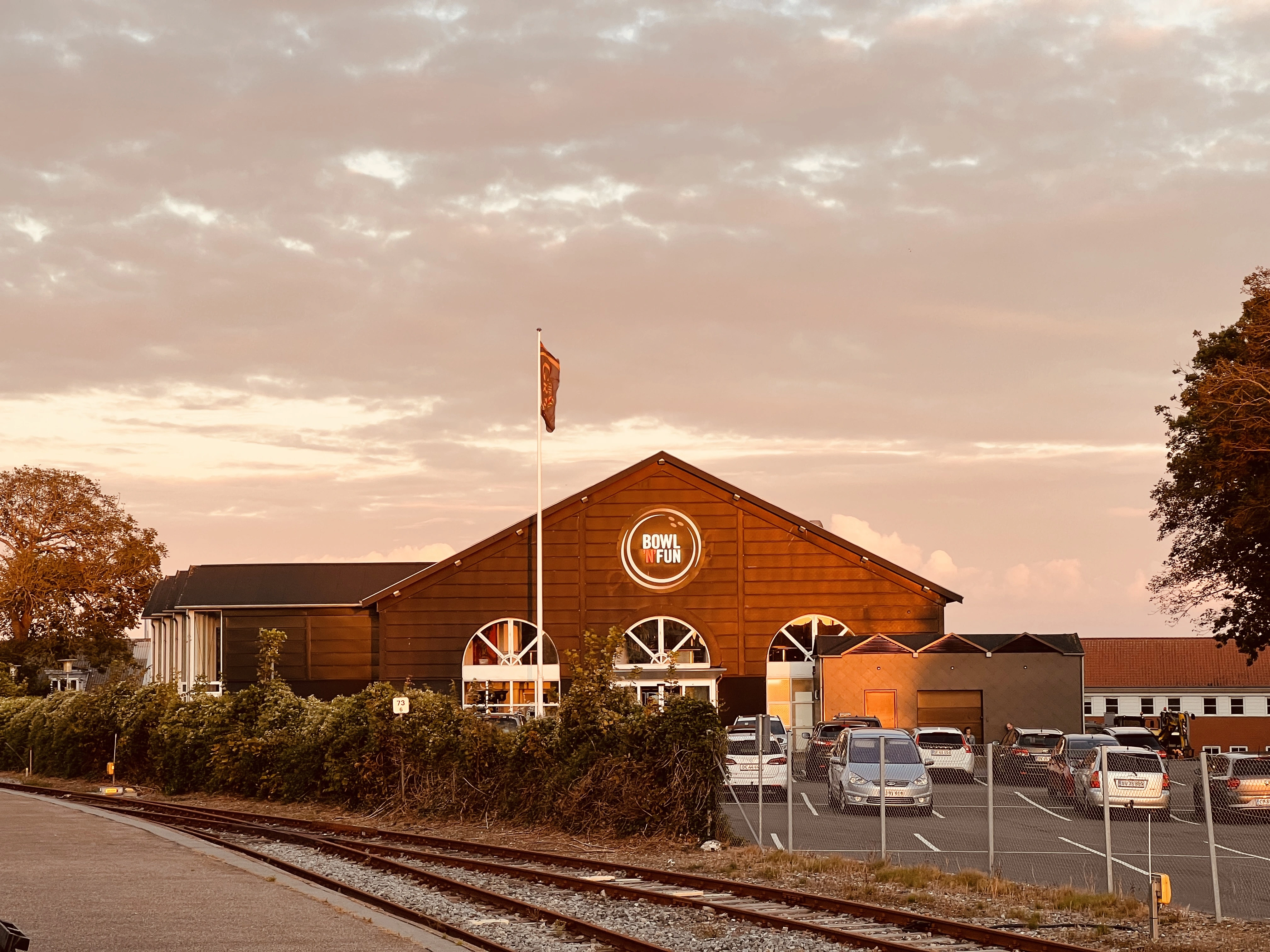 Billede af Thisted Stations gamle og nedlagte remise.