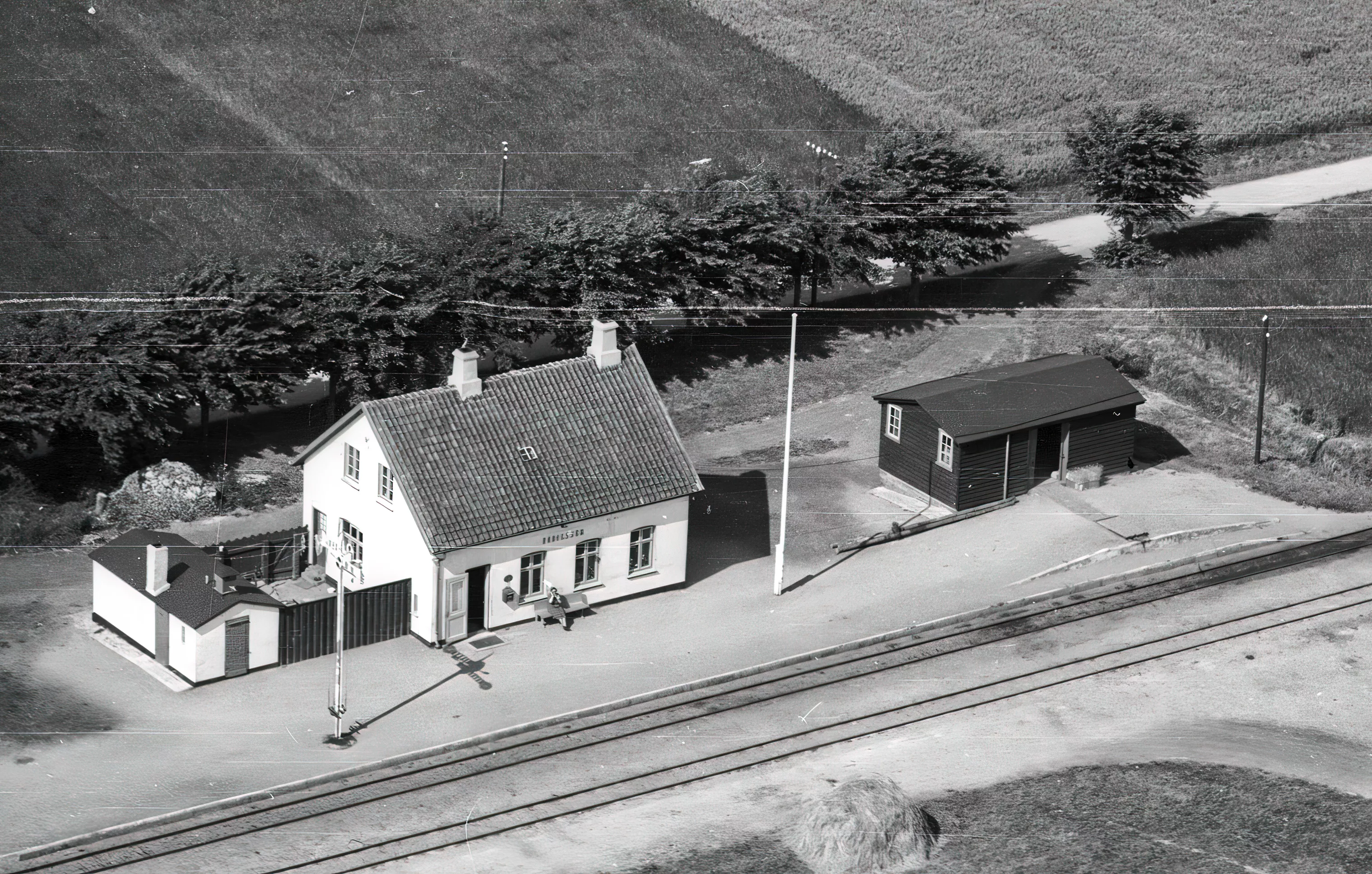 Billede af Bodilsker Station.