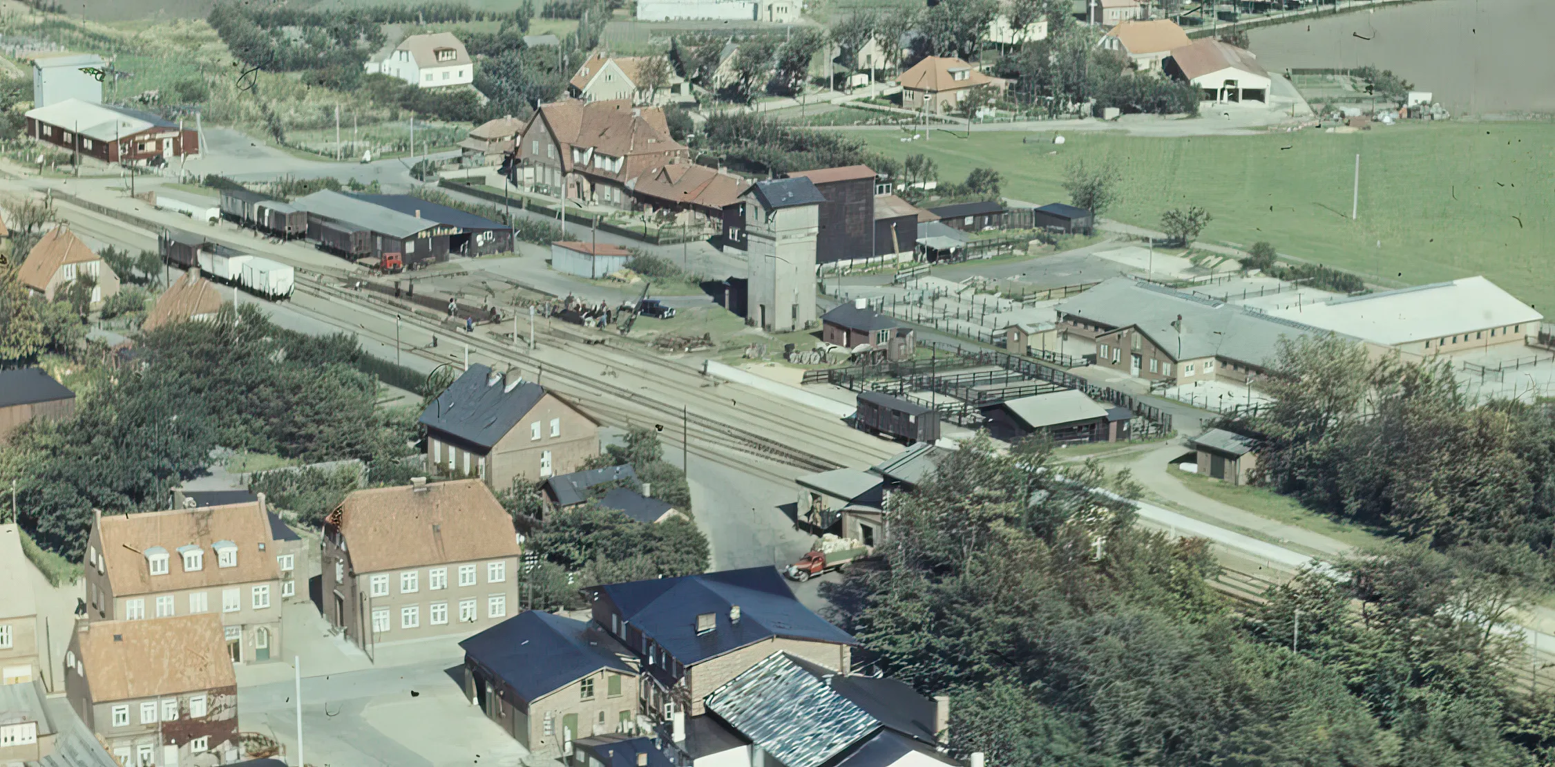 Billede af Skærbæk Amtsbanegård.