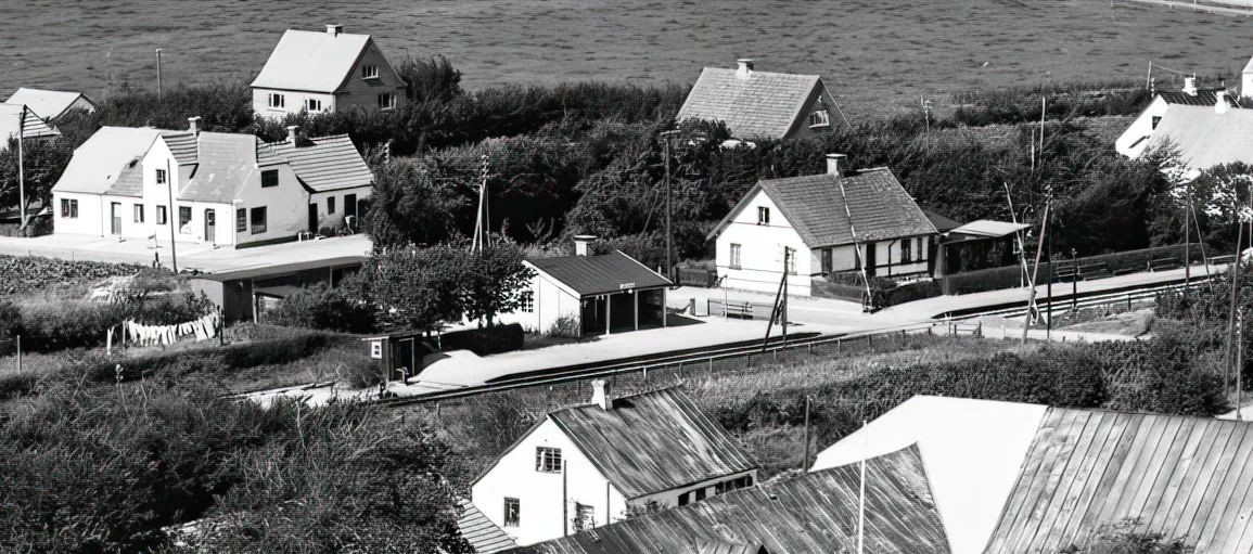 Billede af Hæstrup Billetsalgssted.