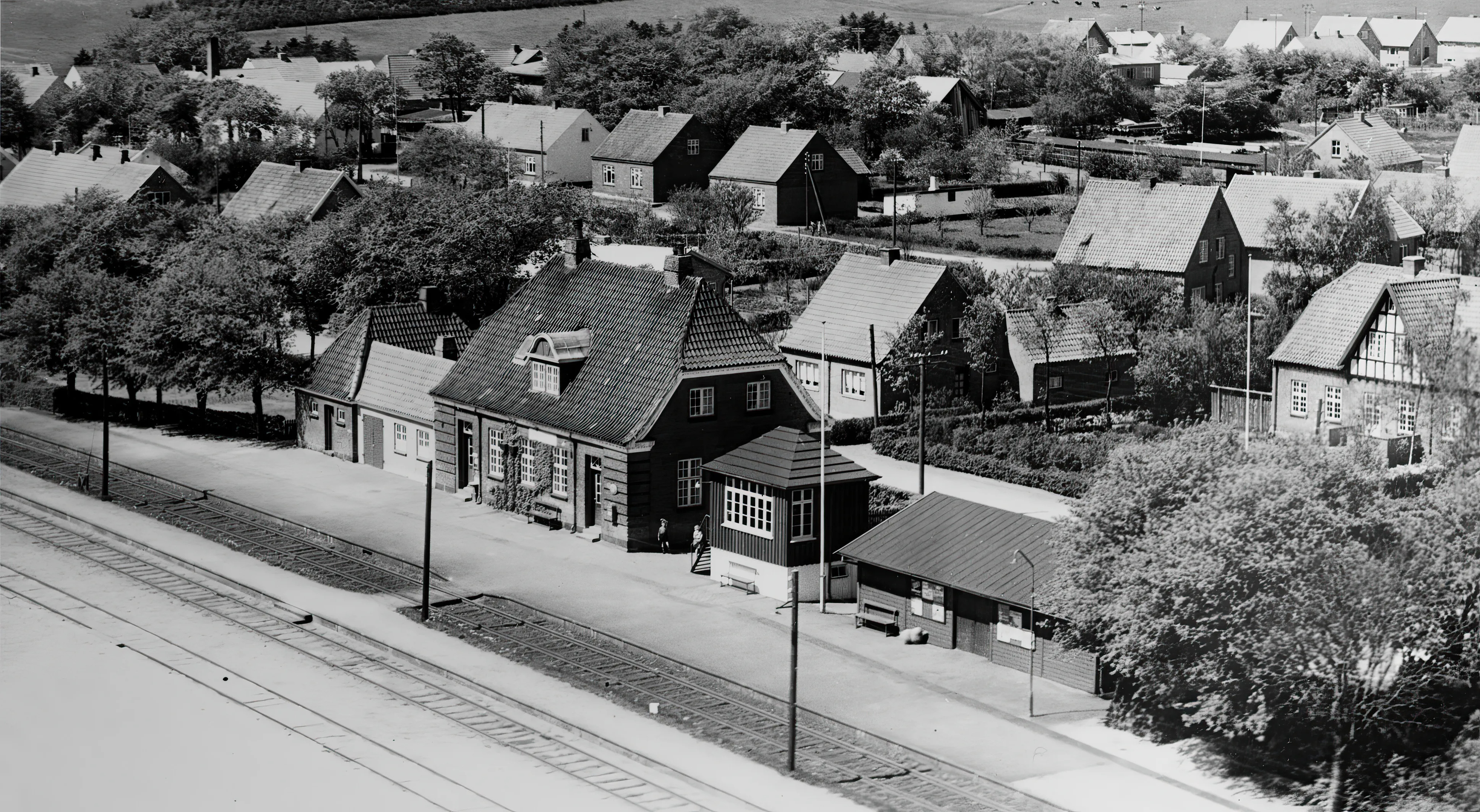 Billede af Engesvang Station.