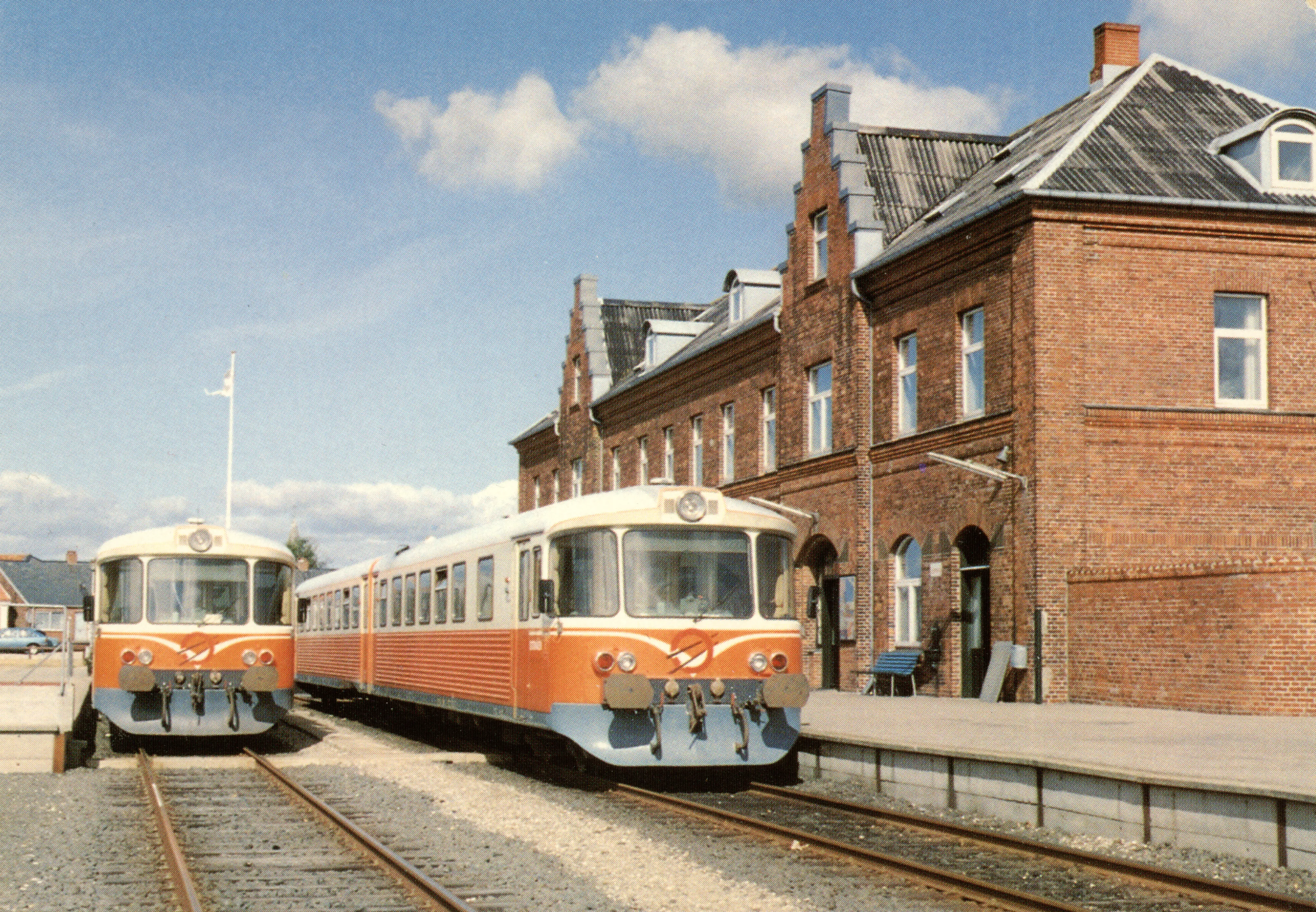 Postkort med Lemvig Station.