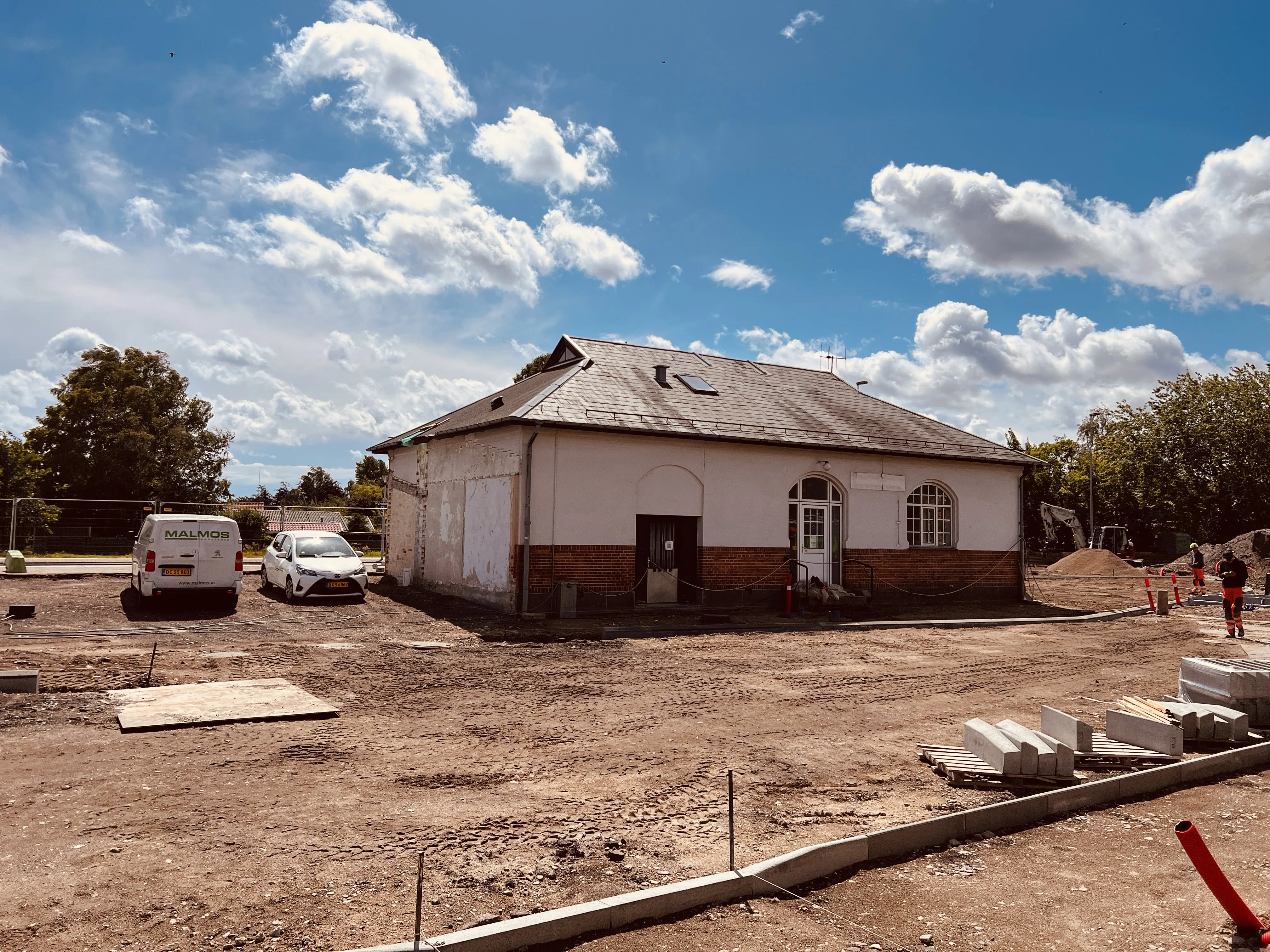 Billede af den oprindelige toldkammerbygning ved Nykøbing Sjælland Station.