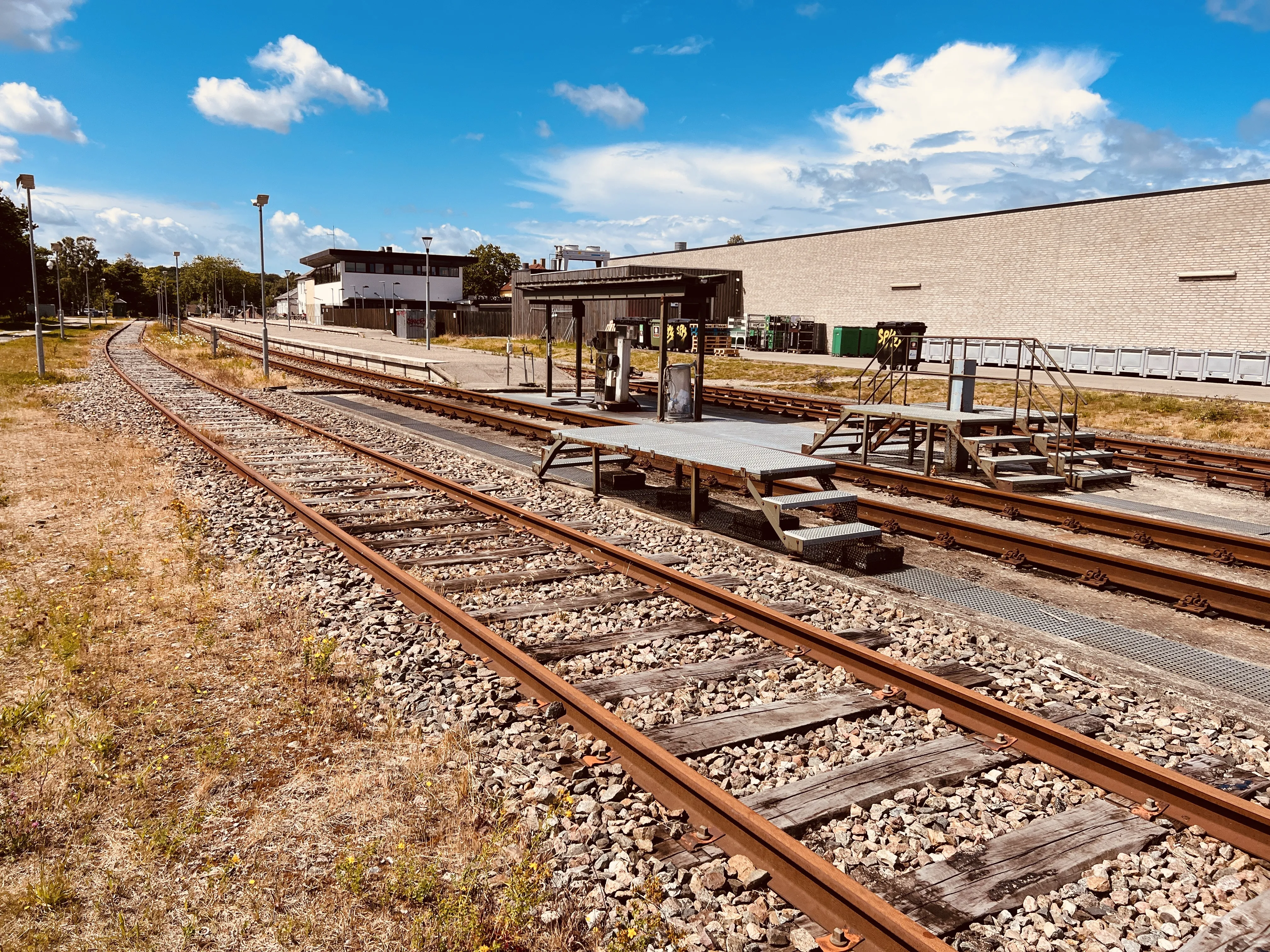 Billede af tankanlæg ved Nykøbing Sjælland Station.