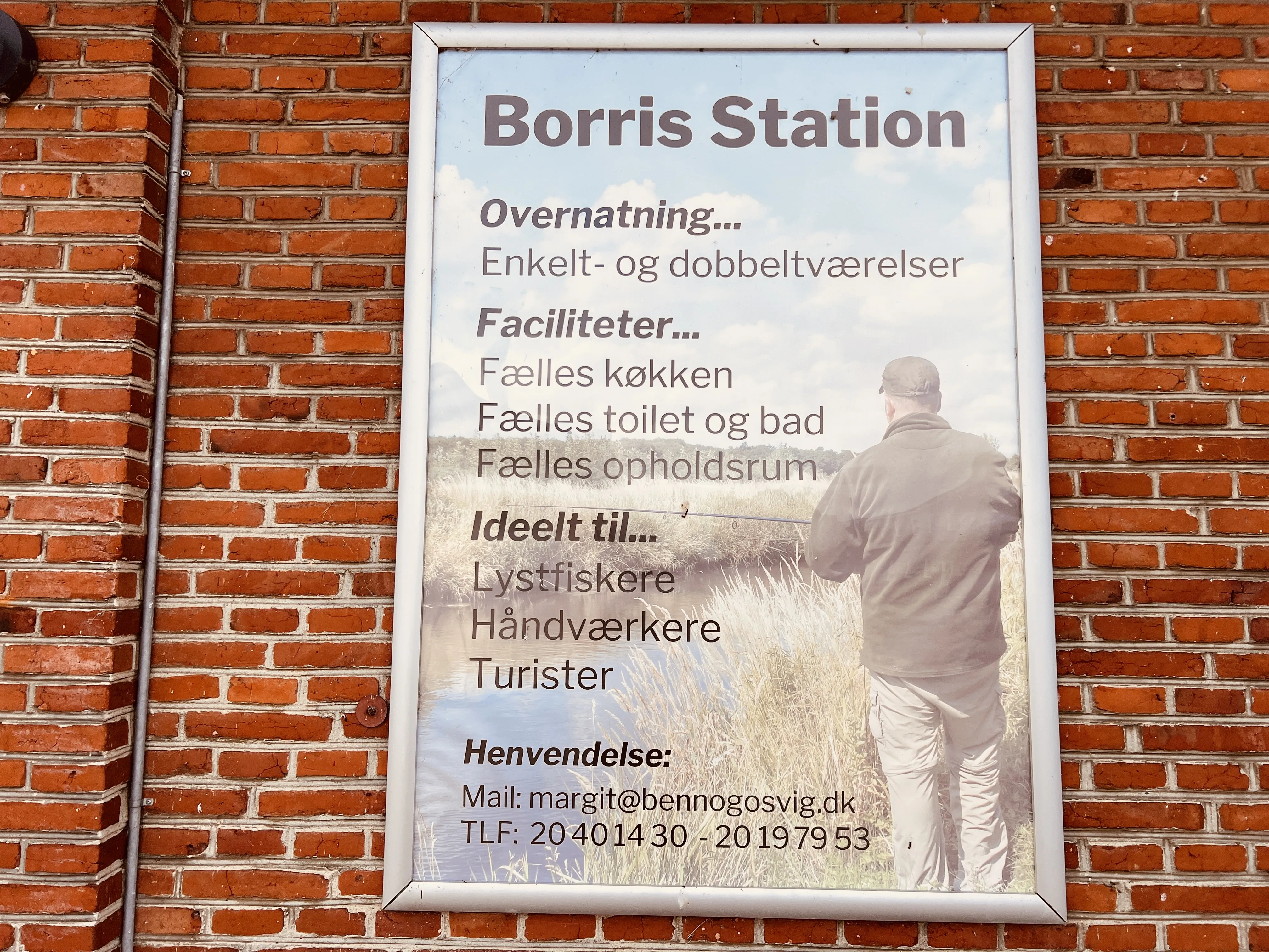 Man kan leje et værelse på Borris Station.