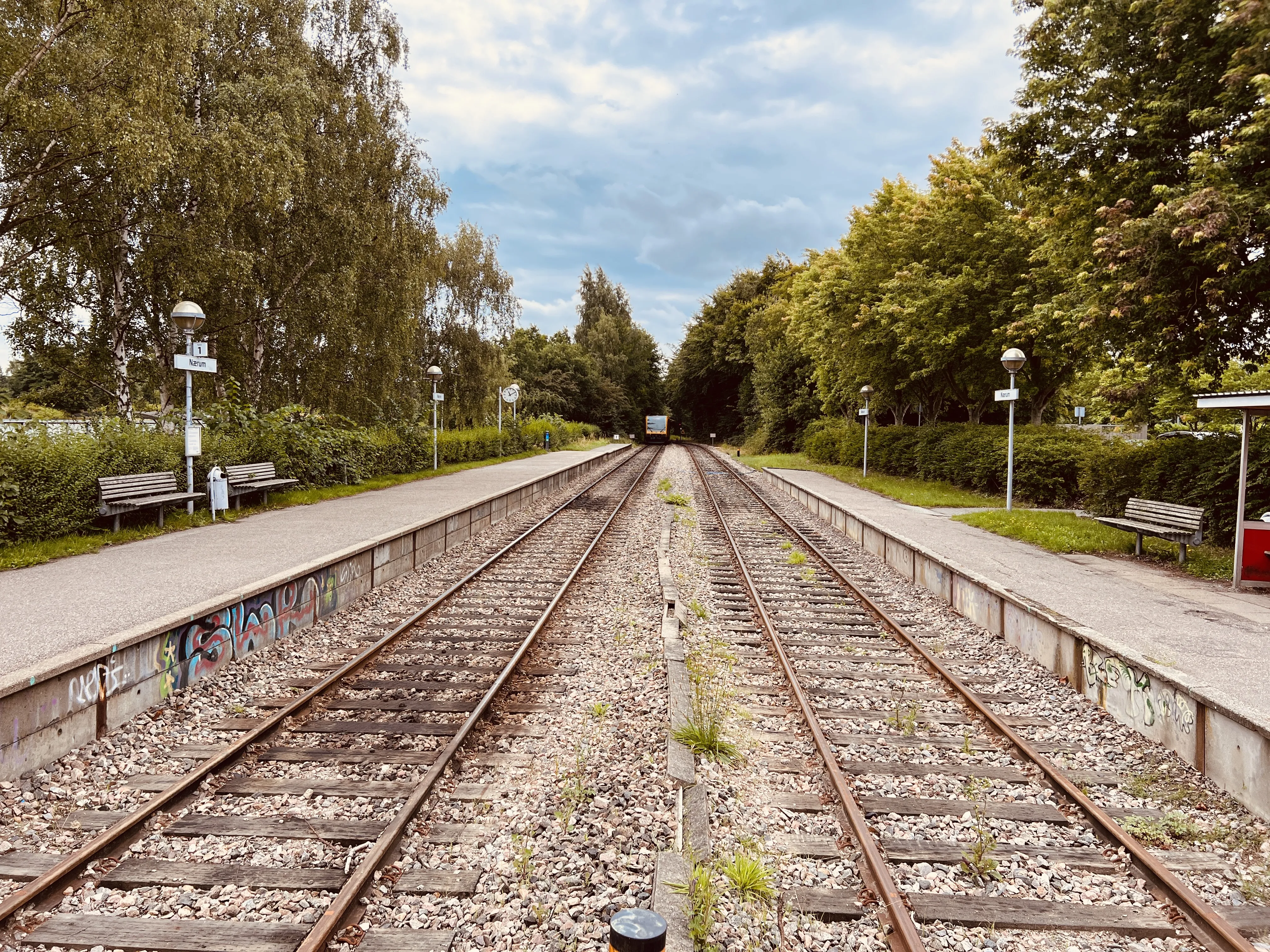 Billede af Nærum Station.