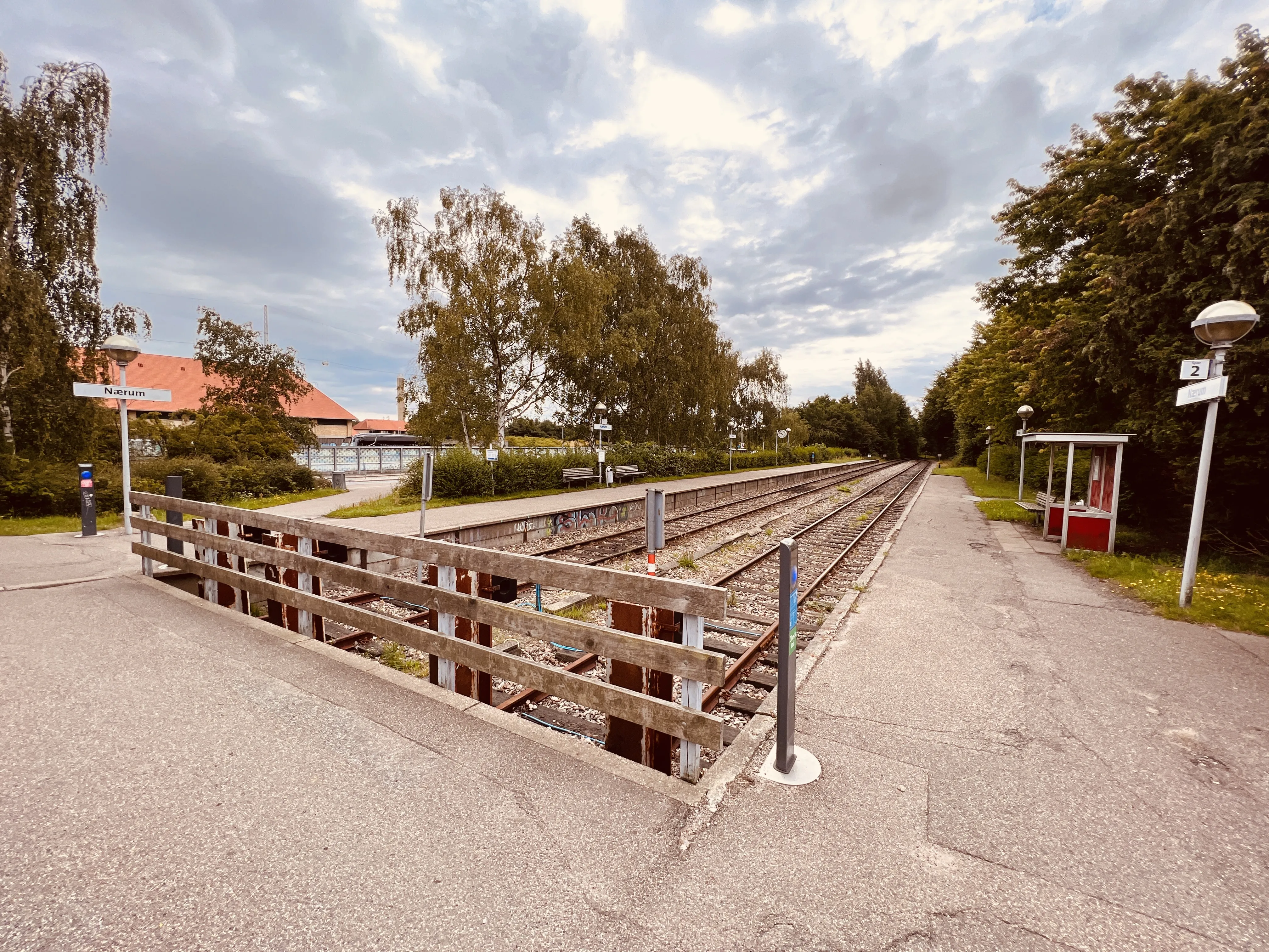 Billede af Nærum Station.