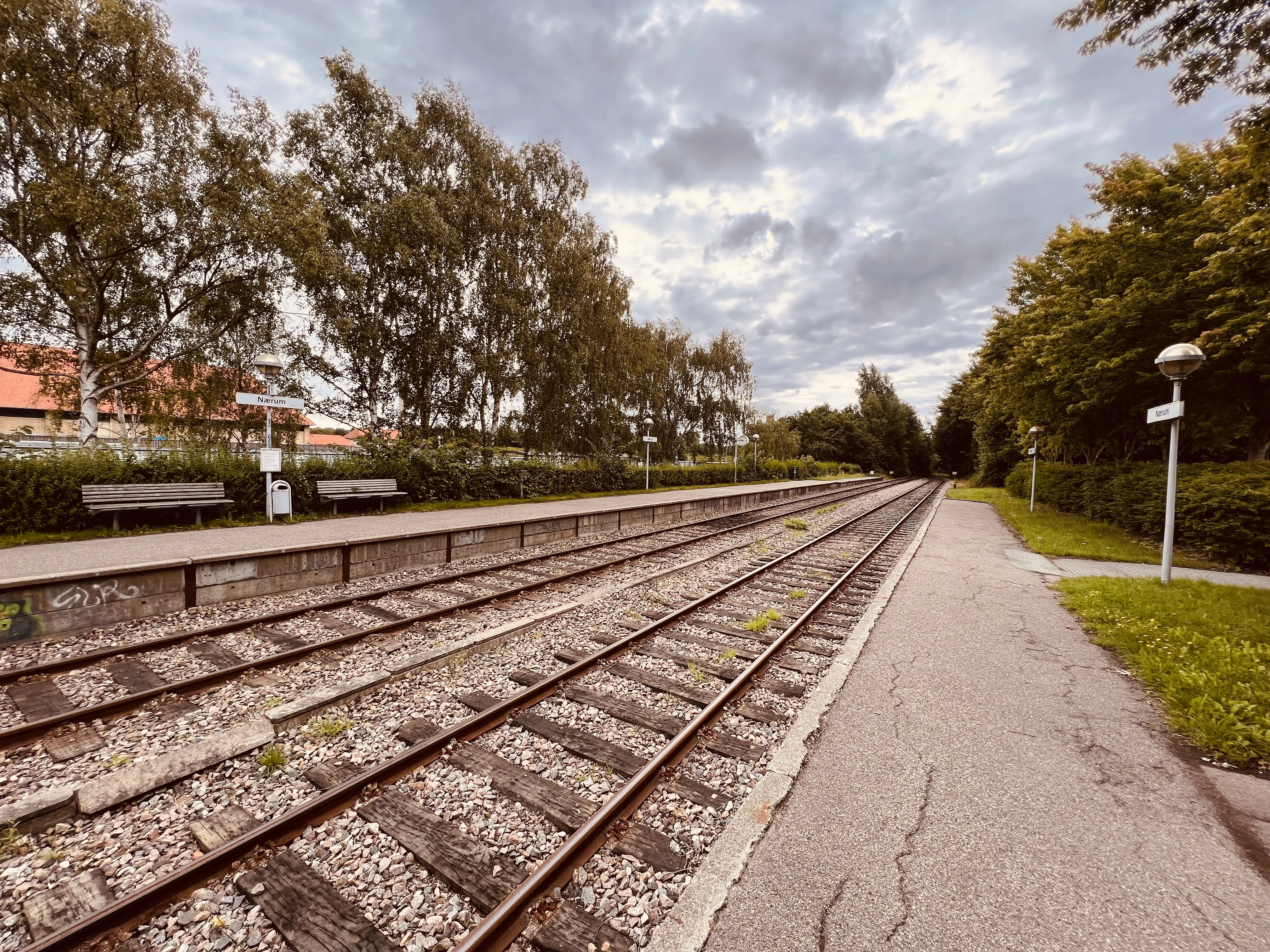 Billede af Nærum Station.