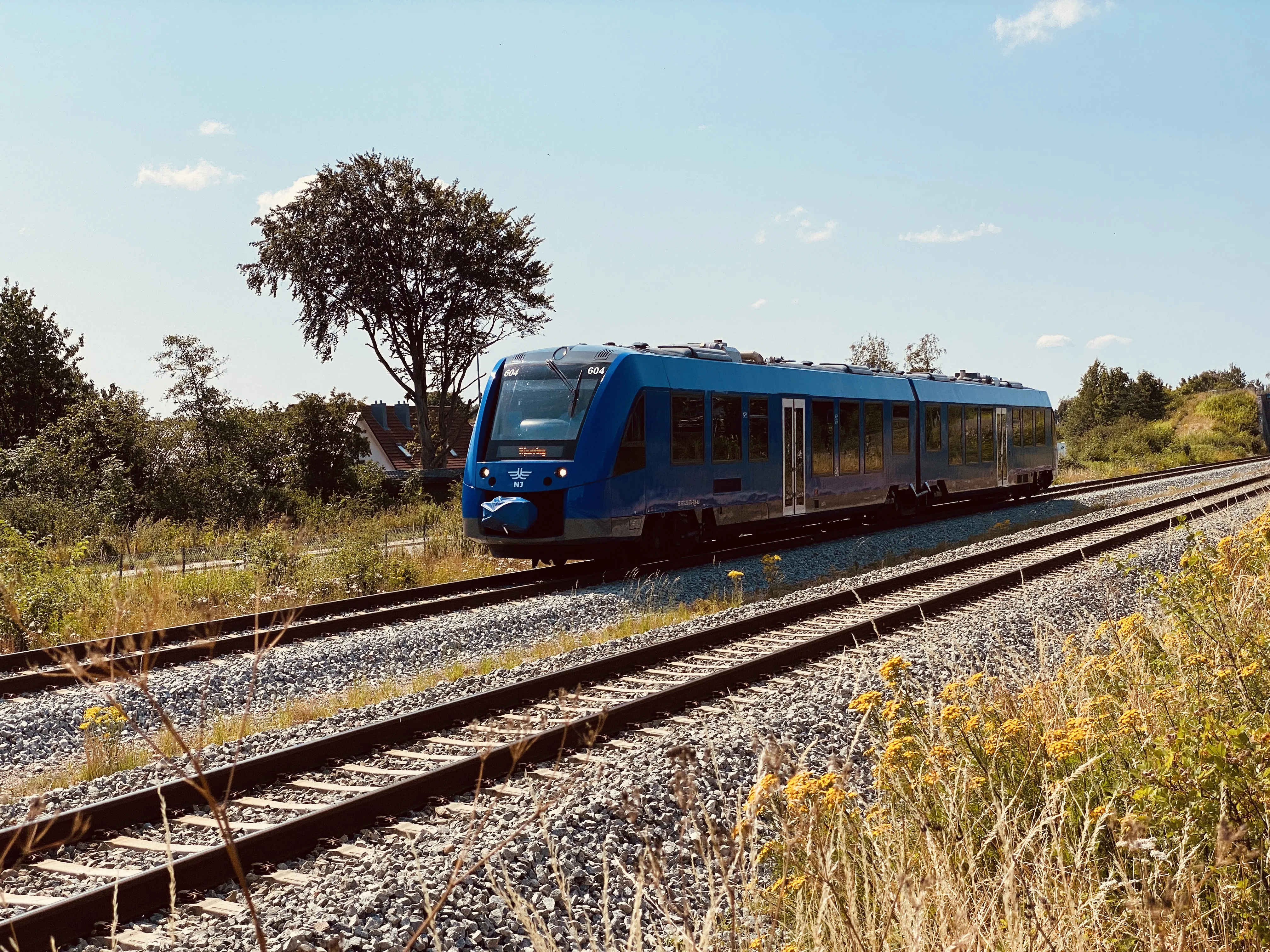 Billede af NJJ LM 604 fotograferet ud for Skalborg Trinbræt.