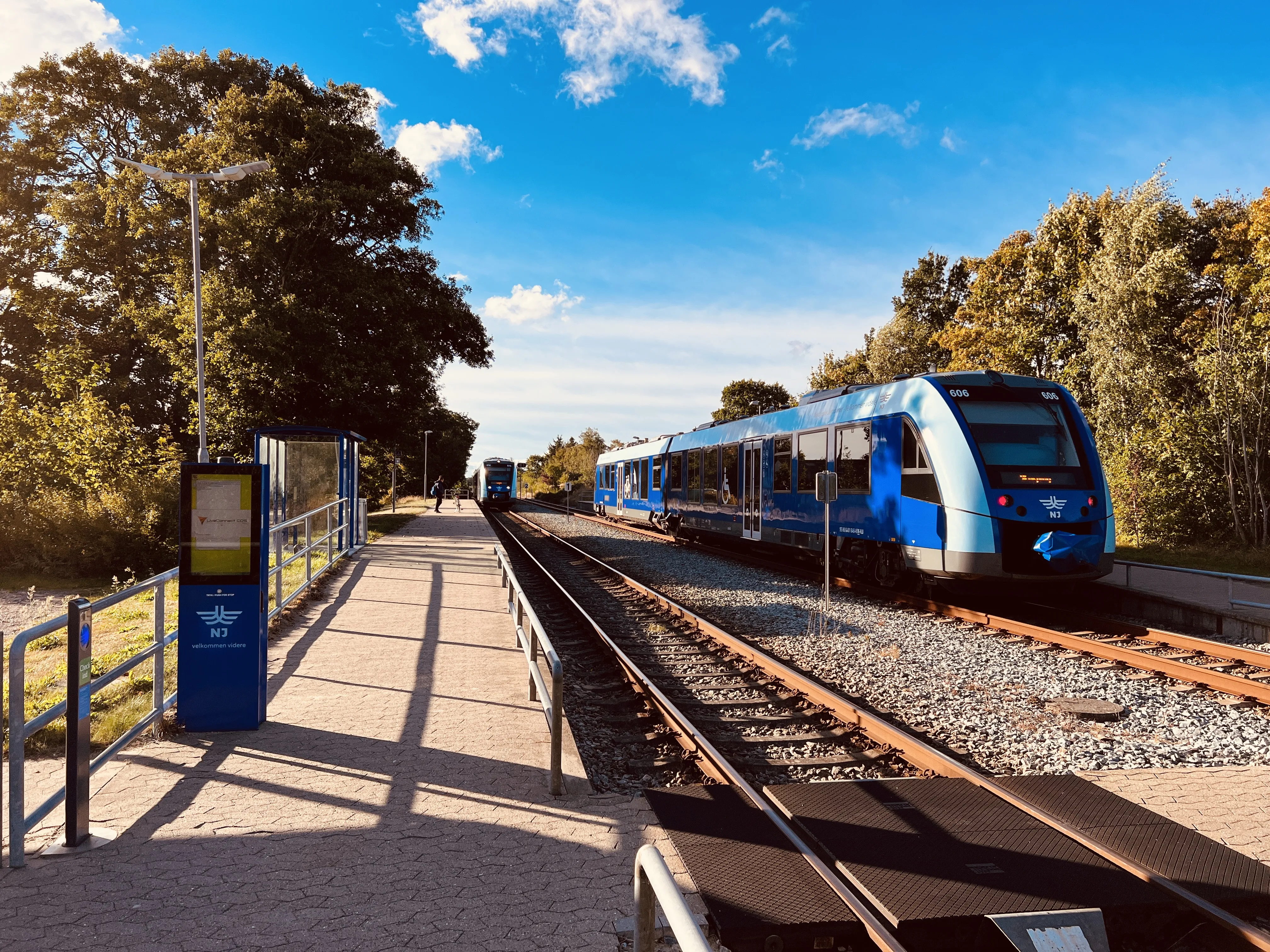 Billede af NJJ LM 606 fotograferet ud for Jerup Trinbræt.