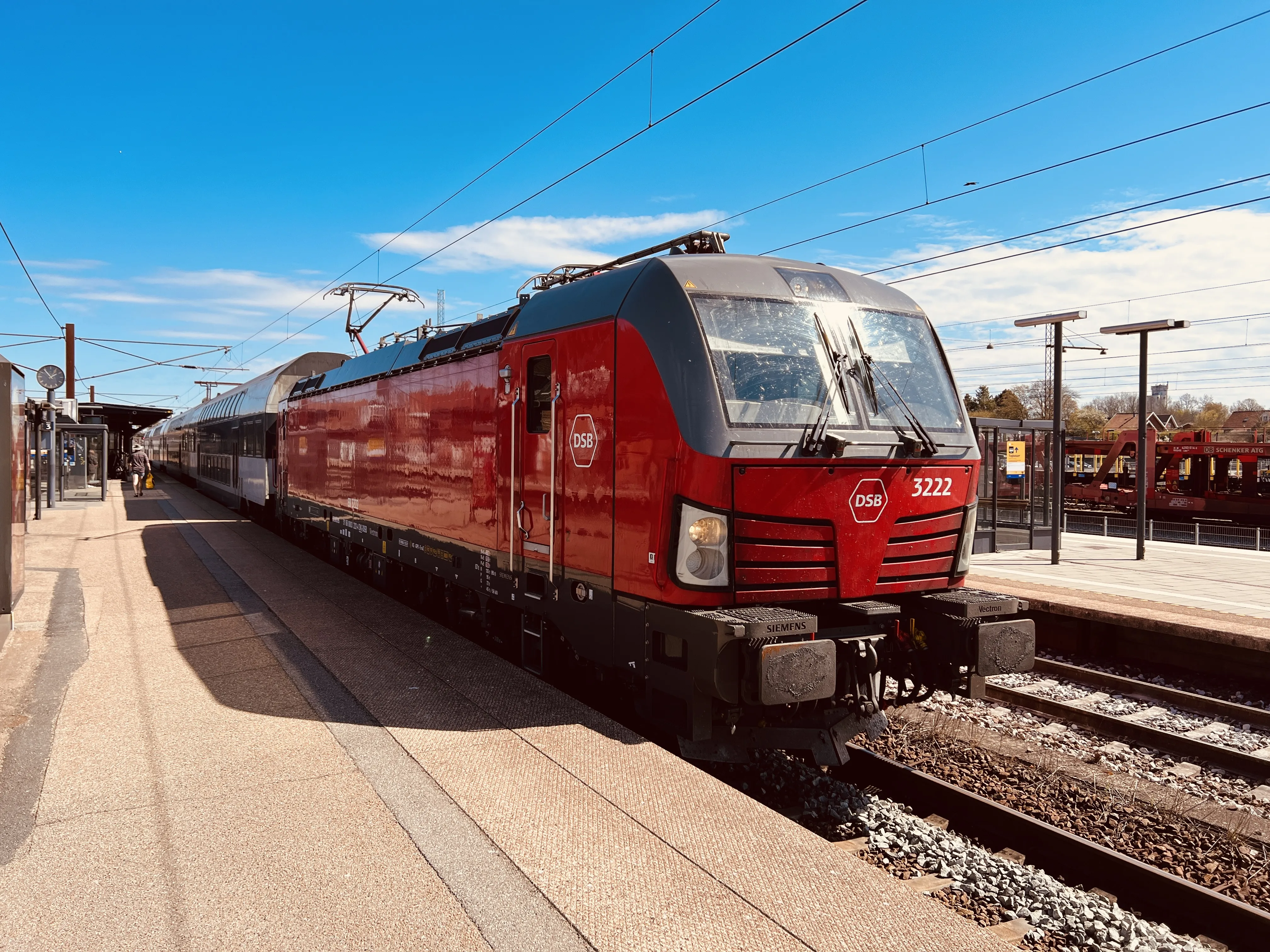 Billede af DSB EB 3222 fotograferet ud for Ringsted Station.