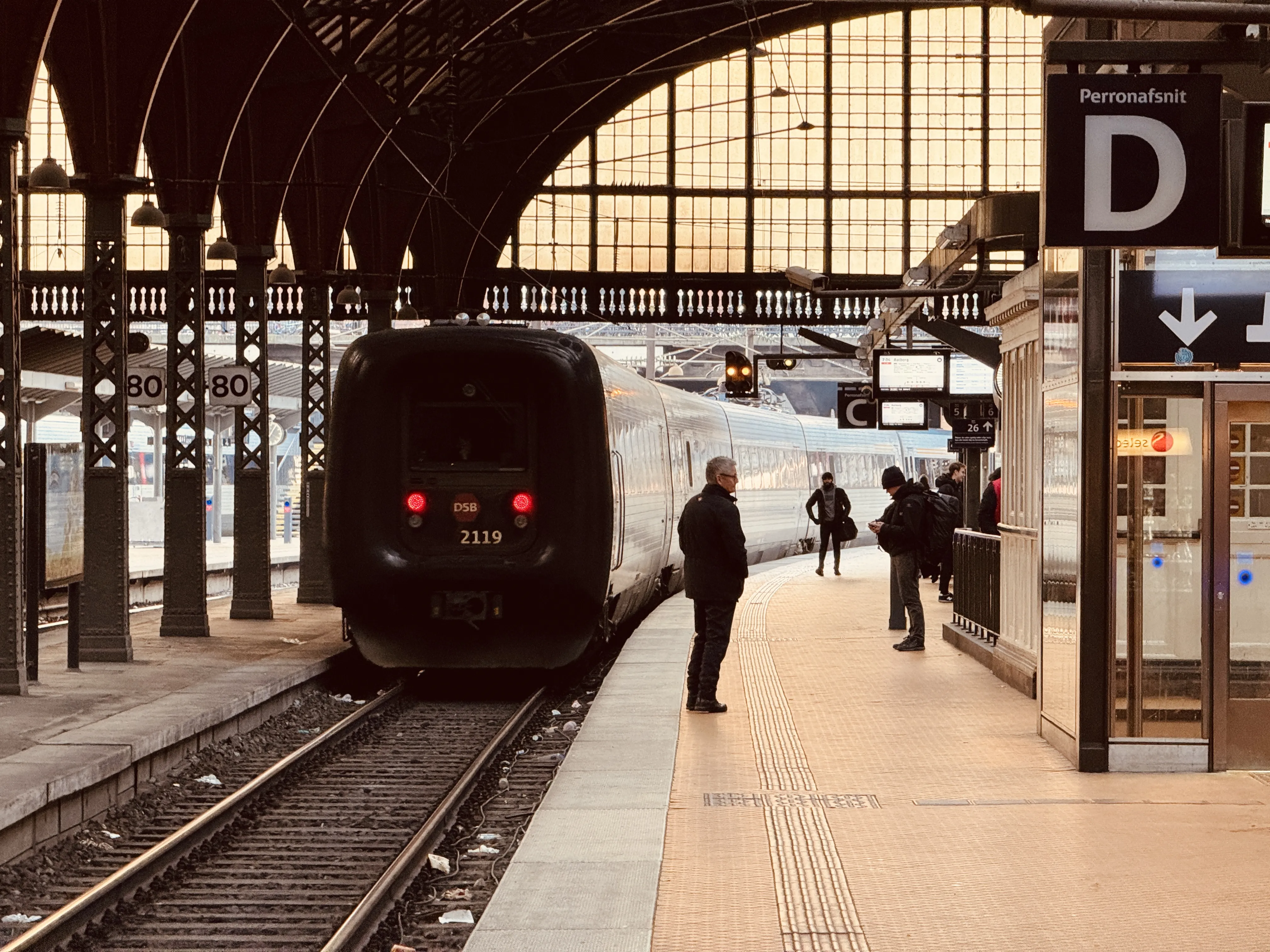 Billede af DSB ER 2019 fotograferet ud for København Hovedbanegård.