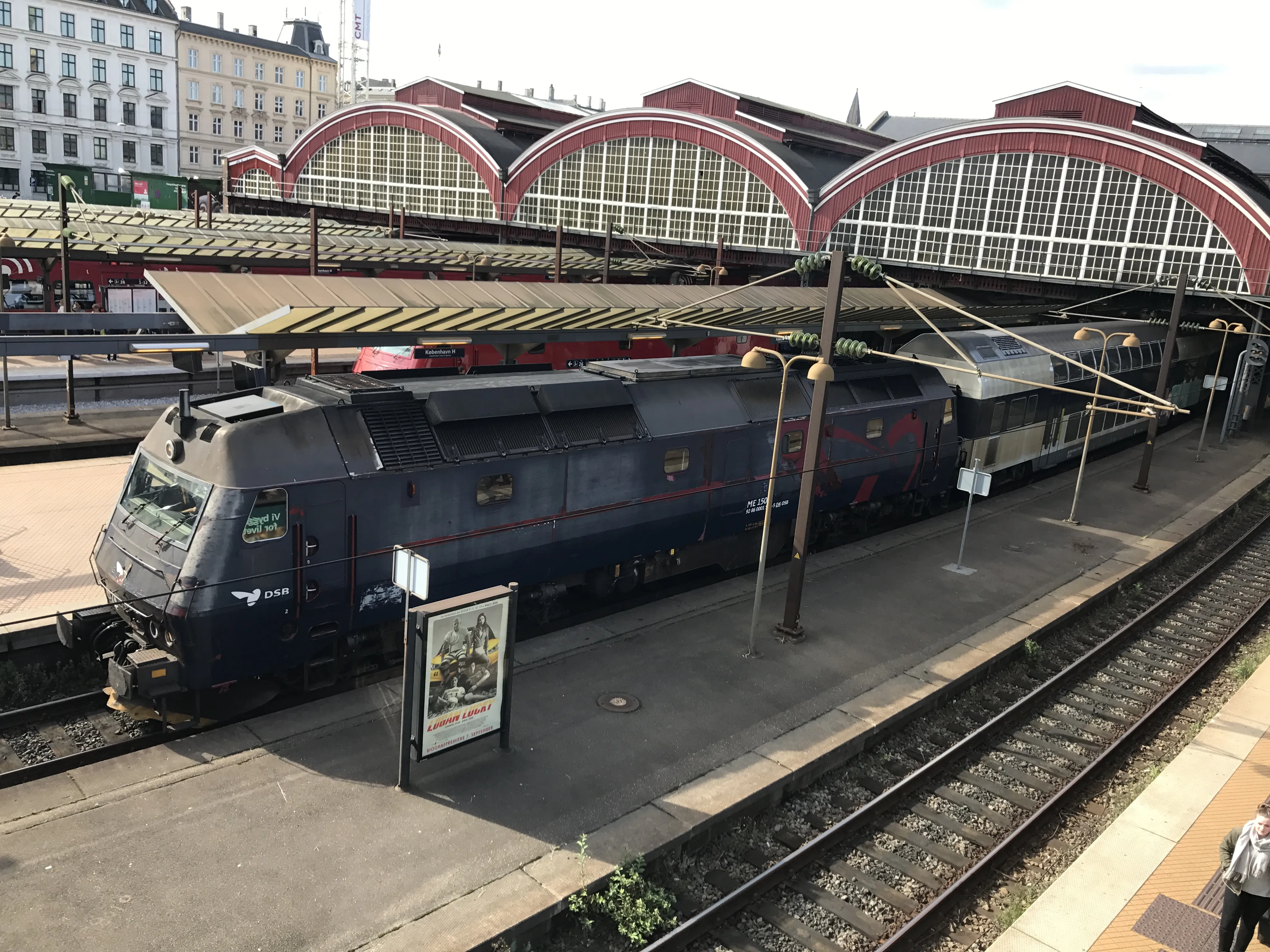 Billede af DSB ME 1509 fotograferet ud for København Hovedbanegård.