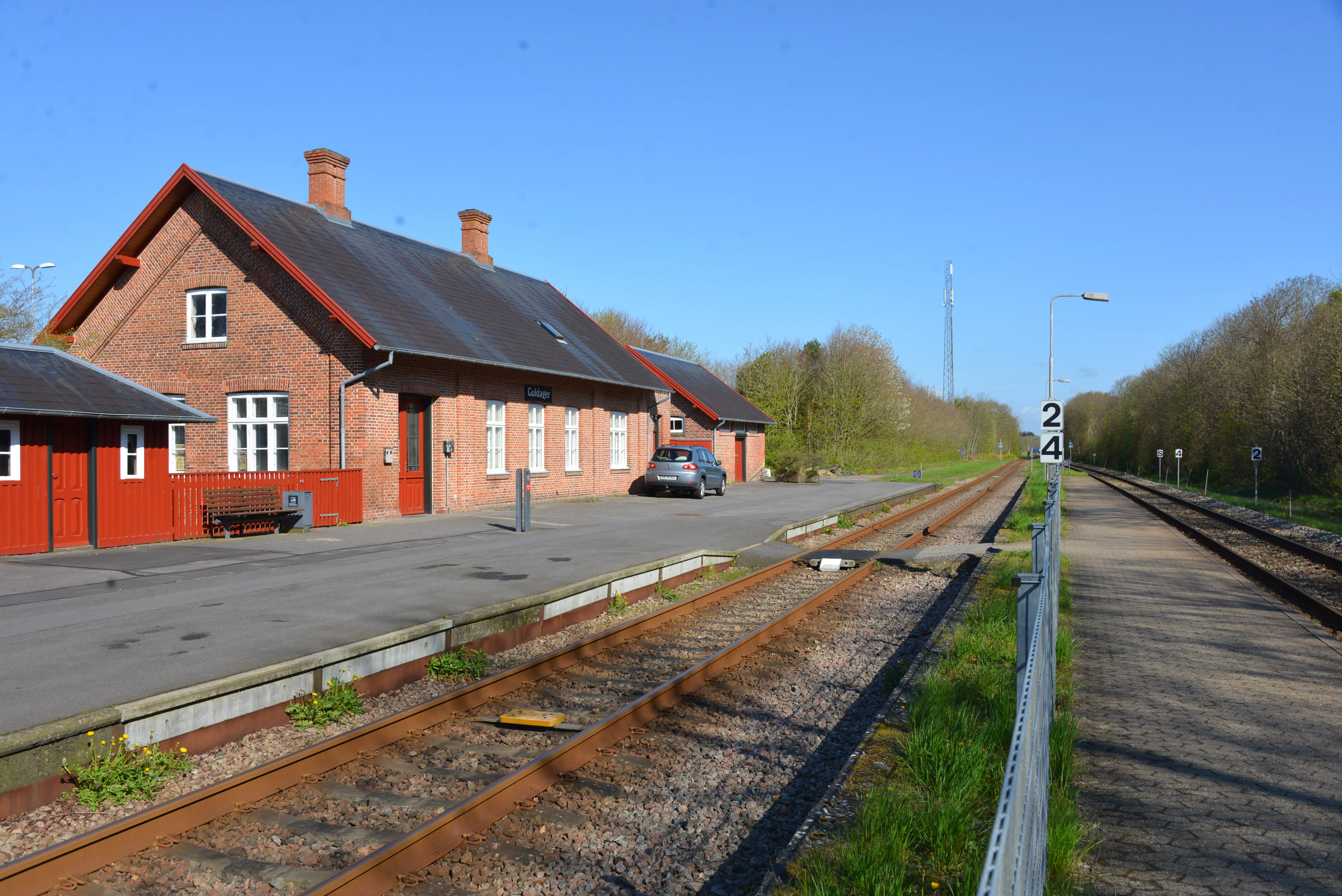 Billede af Guldager Station.