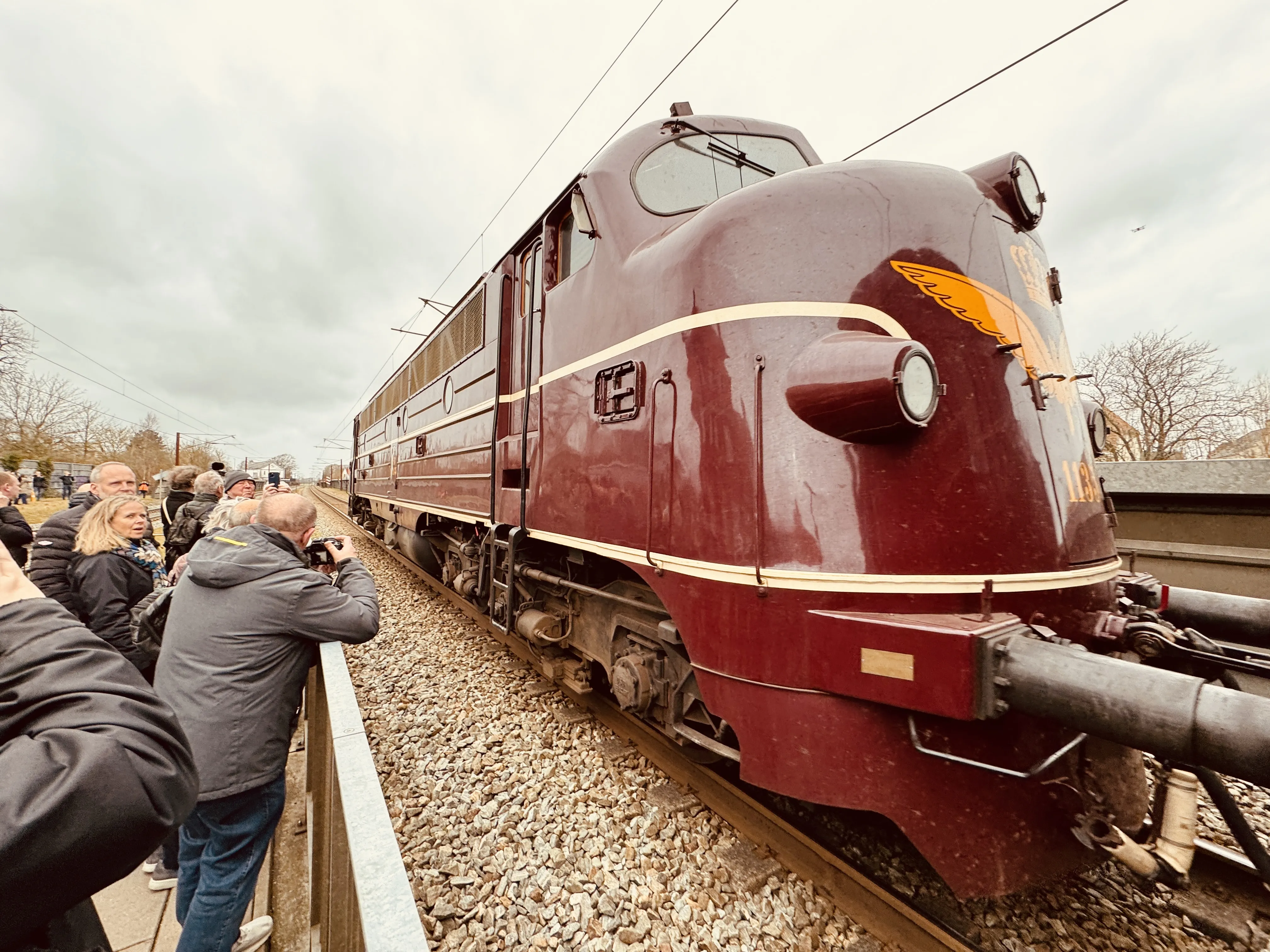 Billede af DSB MY 1135 fotograferet ud for Gelsted Trinbræt.