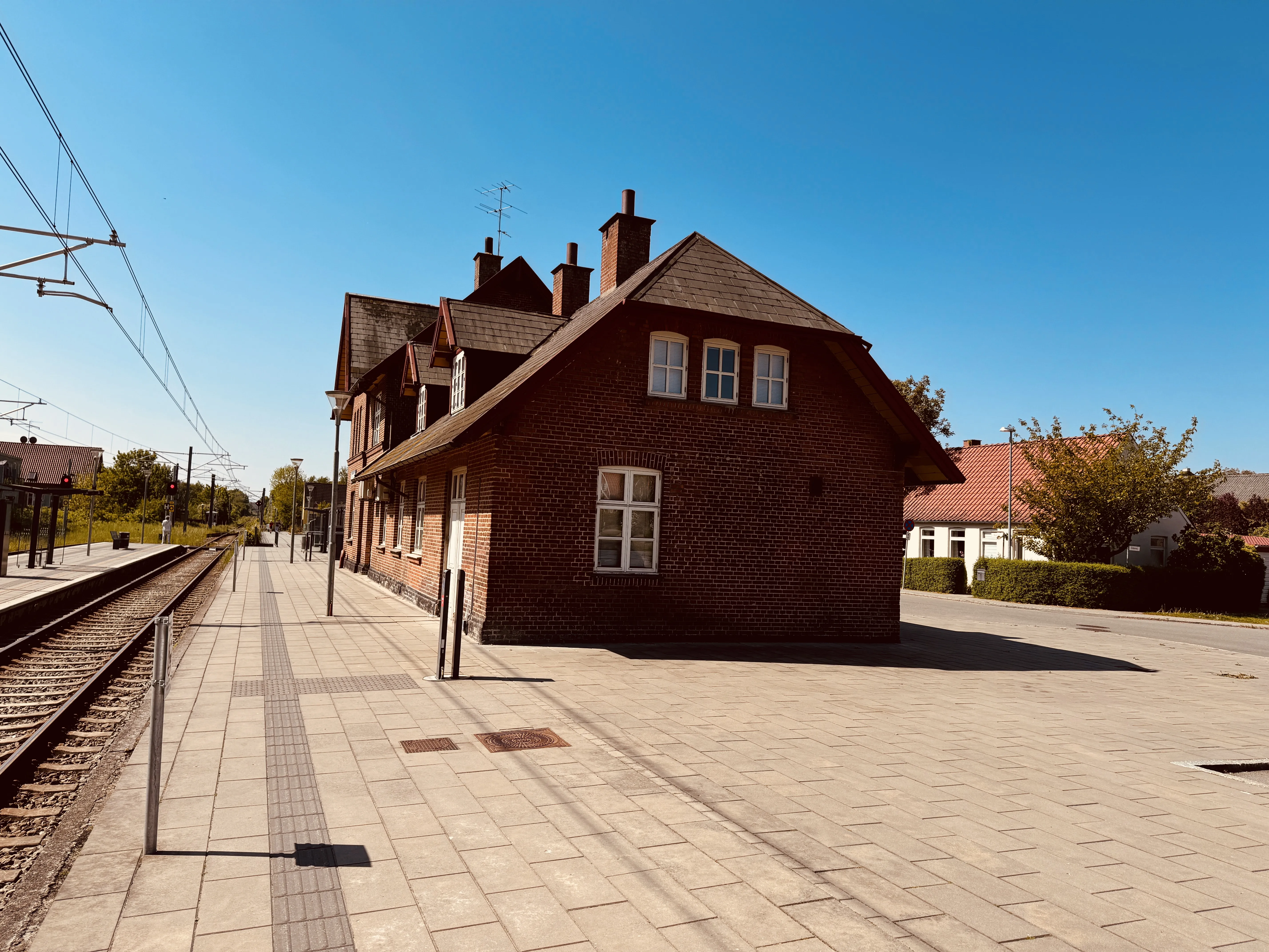 Billede af Hornslet Letbanestation.