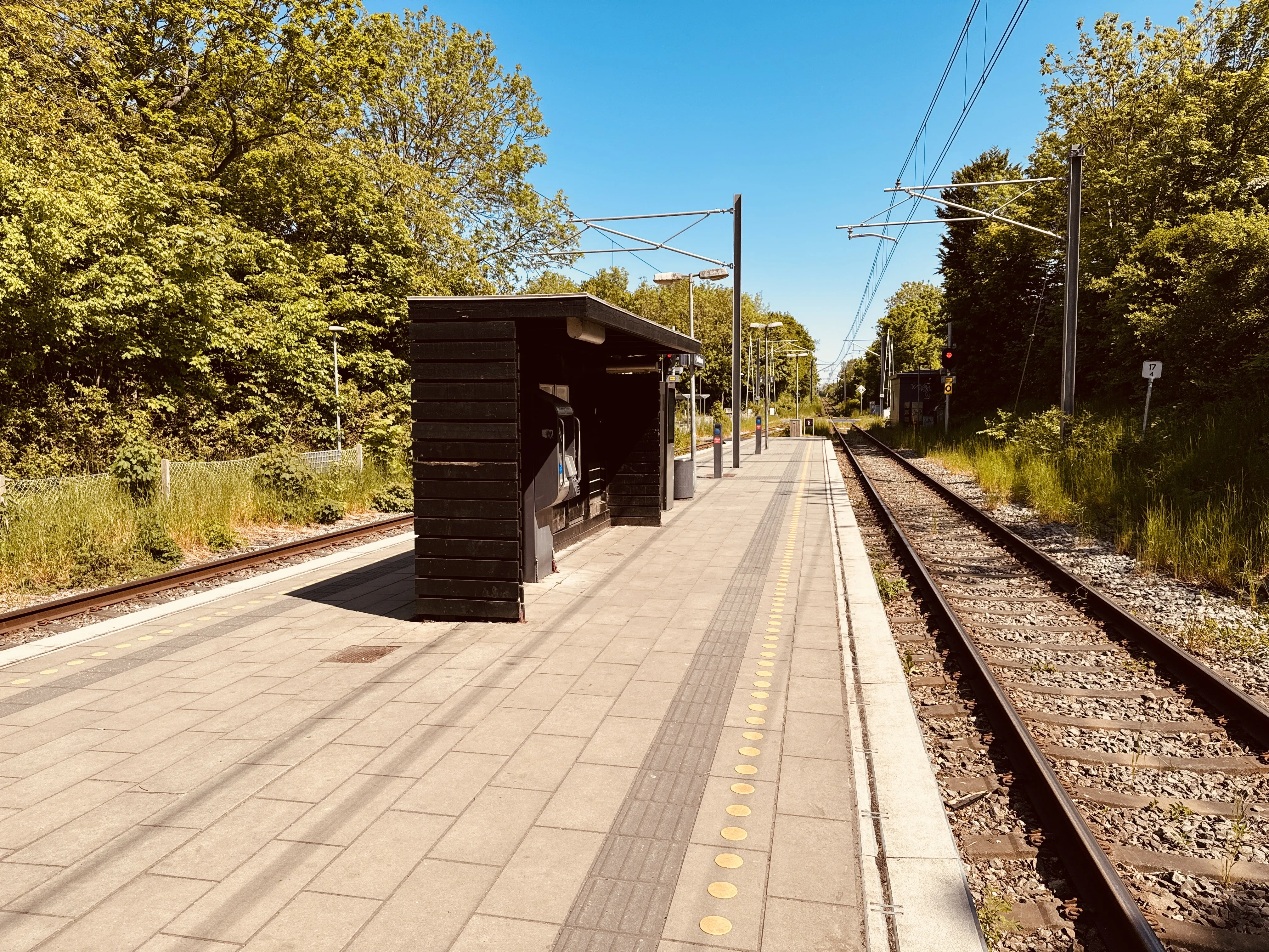 Billede af Skødstrup Letbanestation.