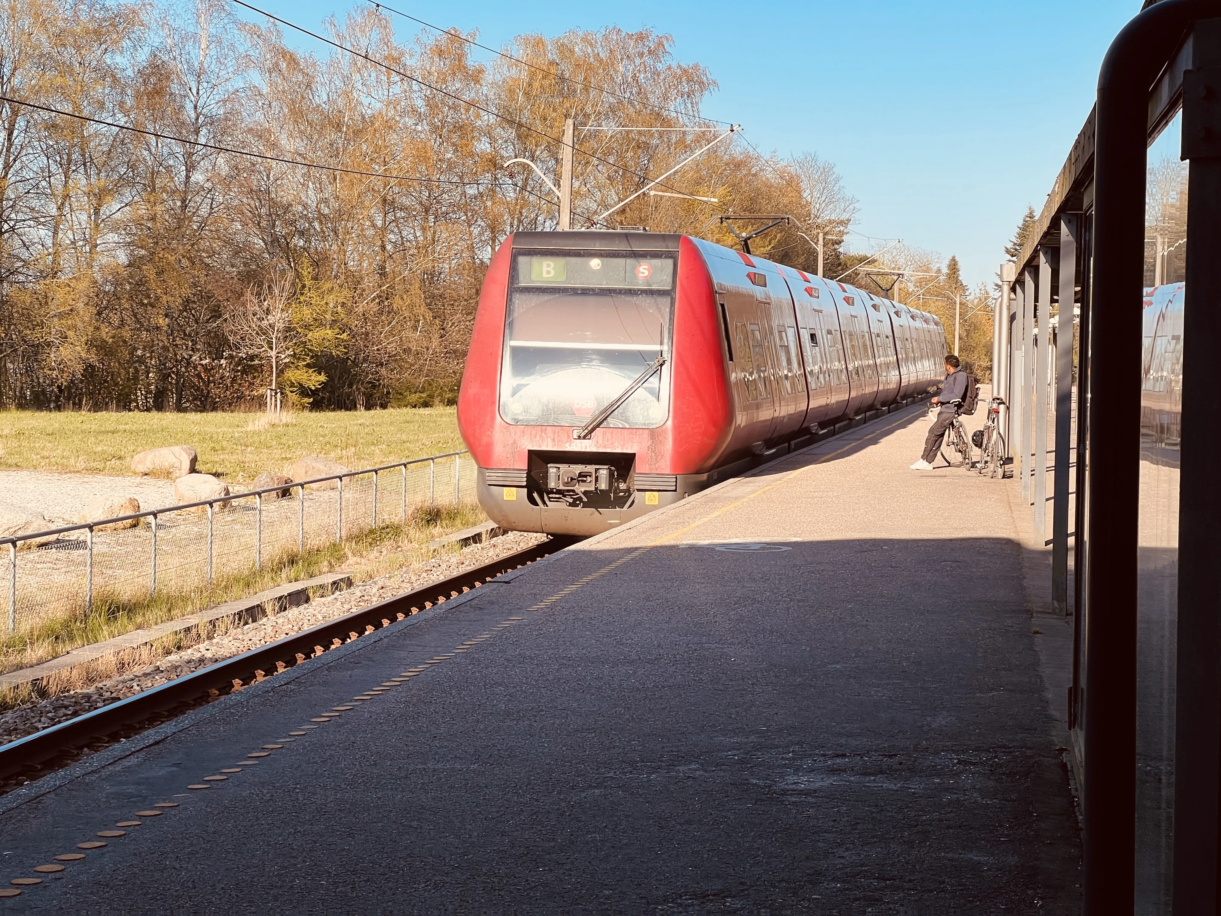 Billede af DSB SA 8114 fotograferet ud for Skovbrynet S-togstrinbræt.