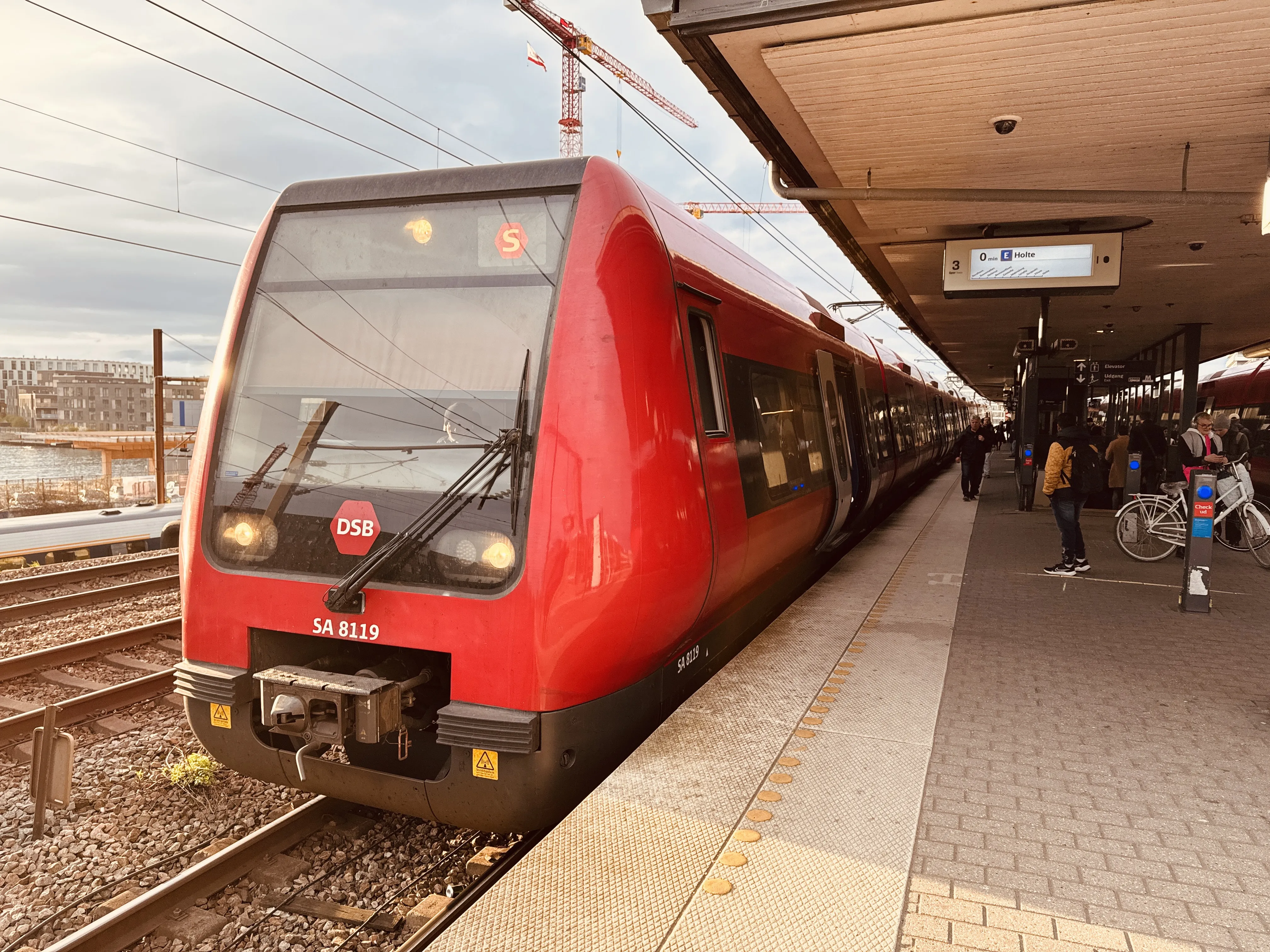 Billede af DSB SA 8119 fotograferet ud for Nordhavn S-togstrinbræt.