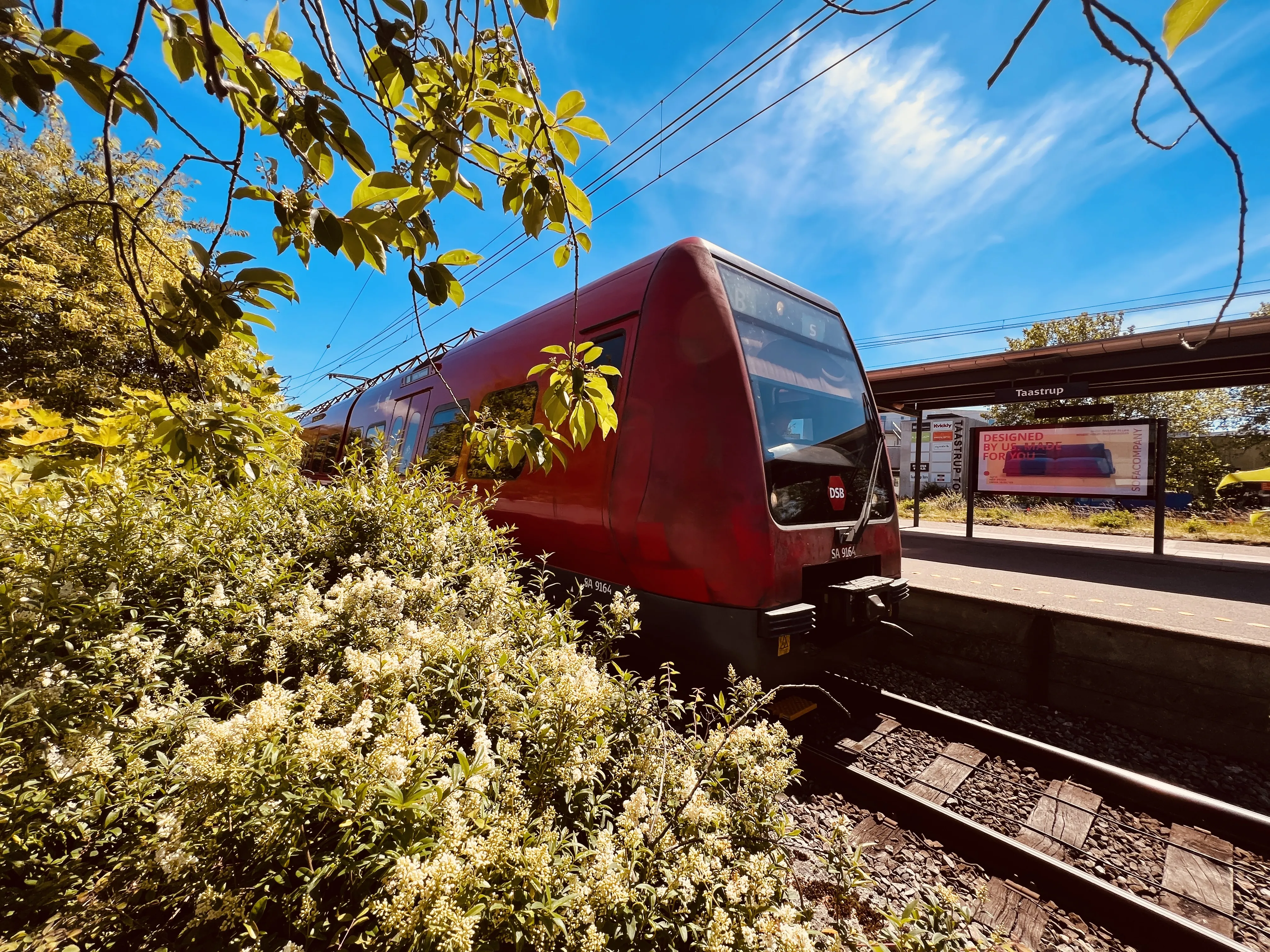 Billede af DSB SA 8164 fotograferet ud for Taastrup S-togstrinbræt.