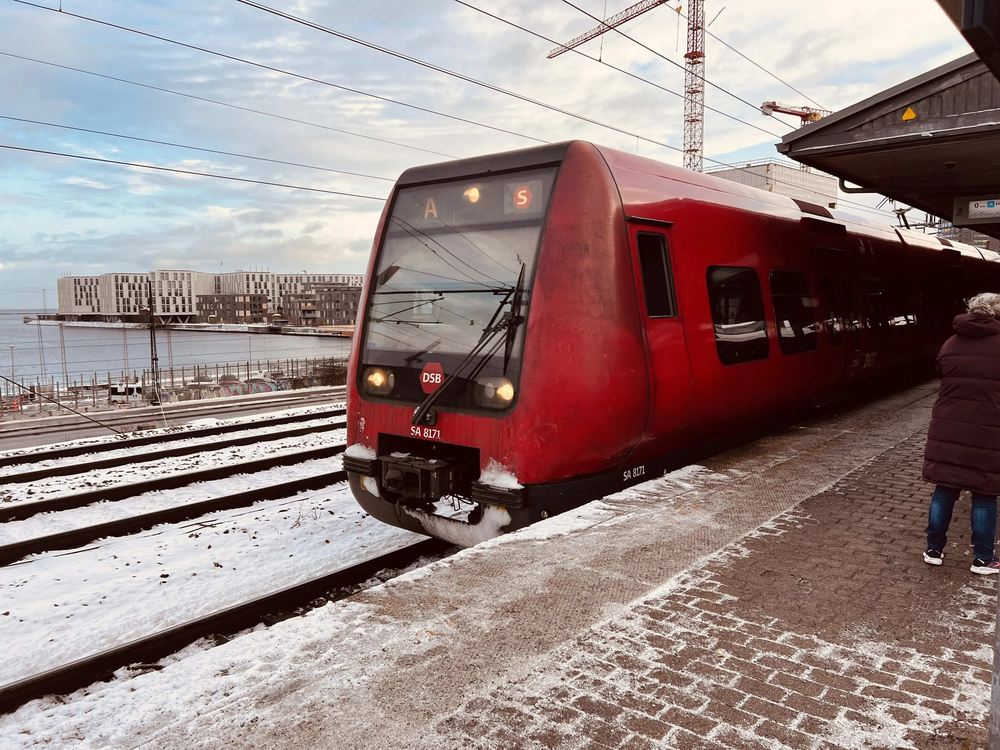 Billede af DSB SA 8171 fotograferet ud for Nordhavn S-togstrinbræt.